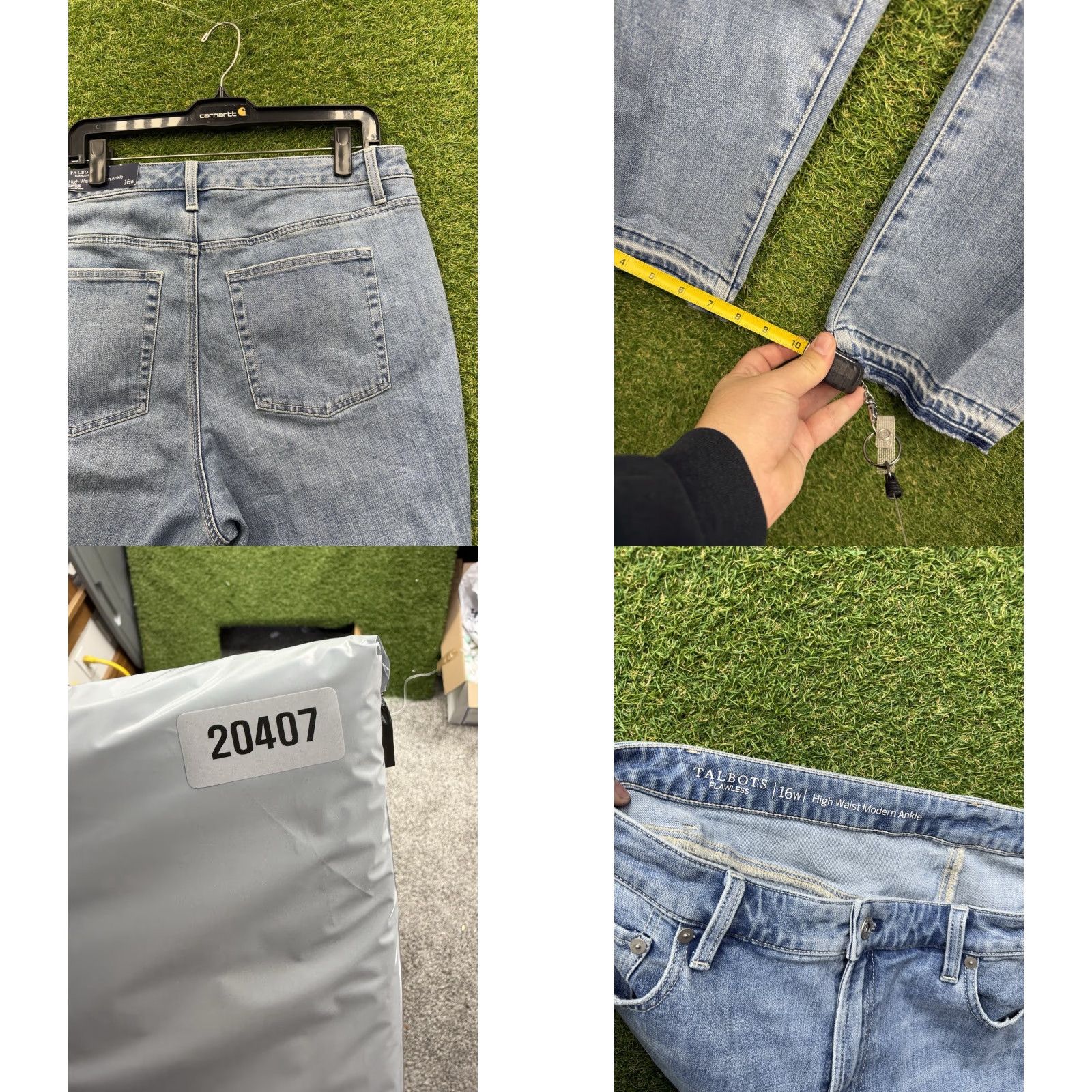 Talbots Talbots Jeans Womens 16W Flawless High Waist Modern Ankle Denim 5 Pocket NWT Size 38" / US 16 / IT 52 - 8 Thumbnail