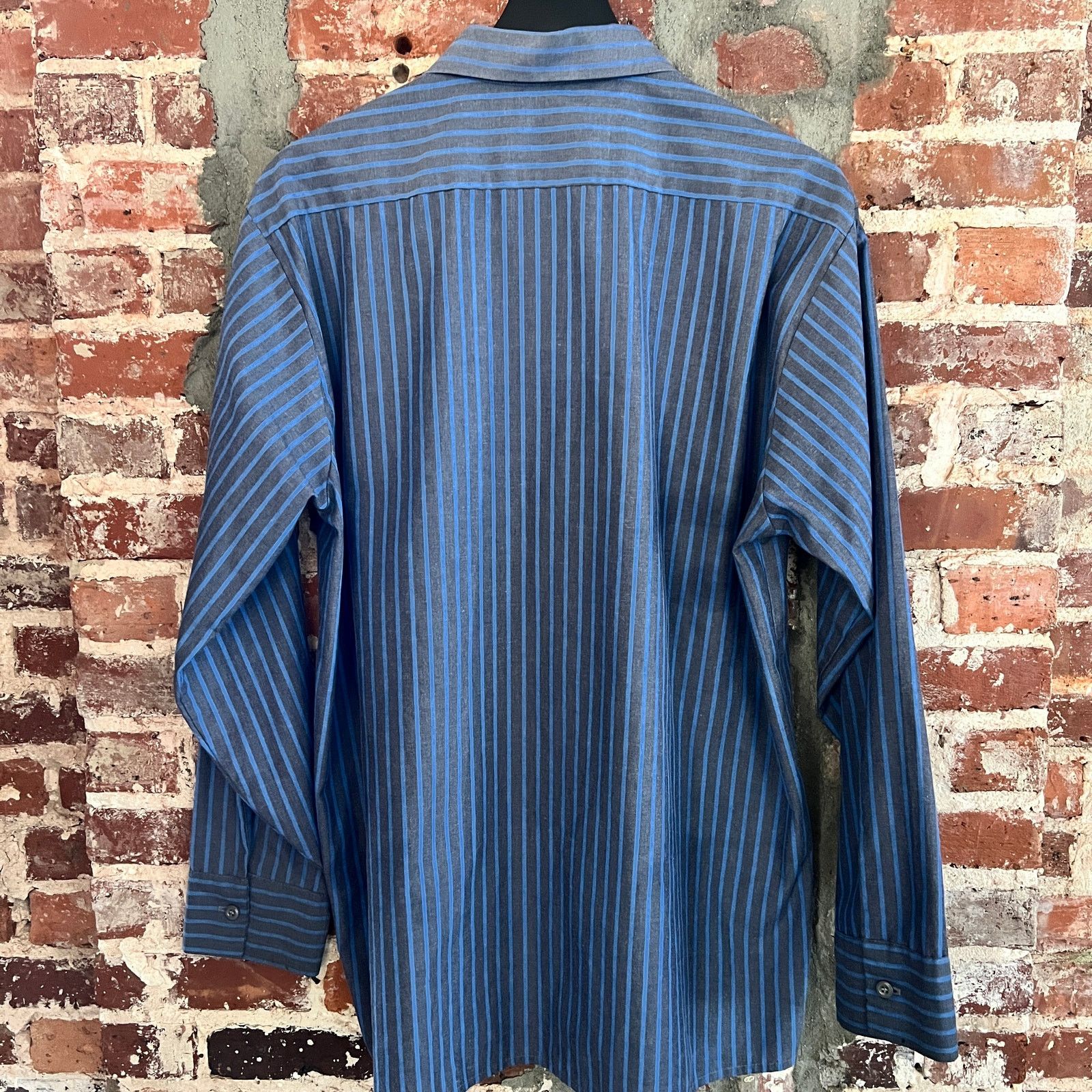 Vintage EWC Striped Men's Work Shirt L 24x31 Size US L / EU 52-54 / 3 - 4 Thumbnail