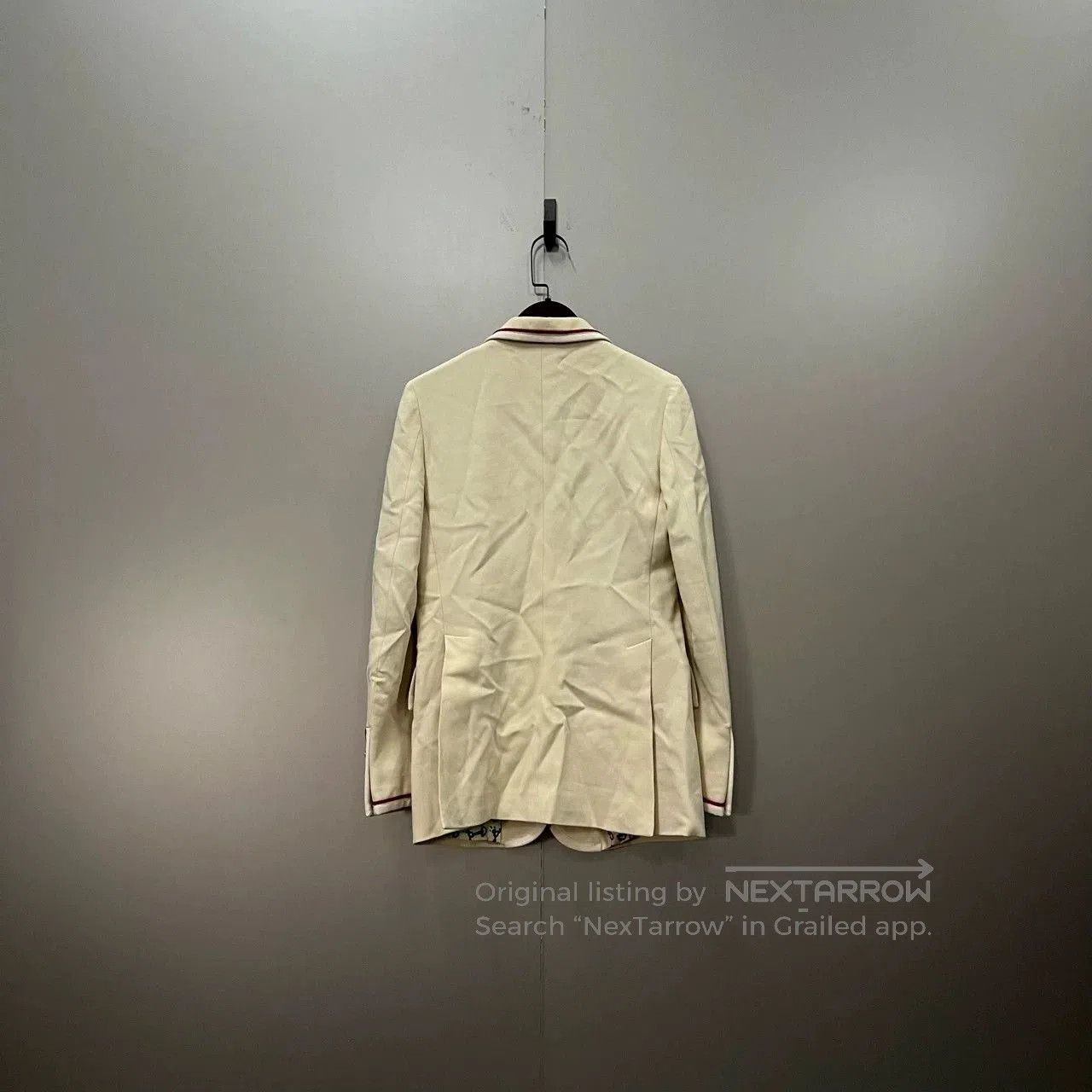 Gucci gucci double G striped blazer in beige. Size US S / EU 44-46 / 1 - 2 Thumbnail
