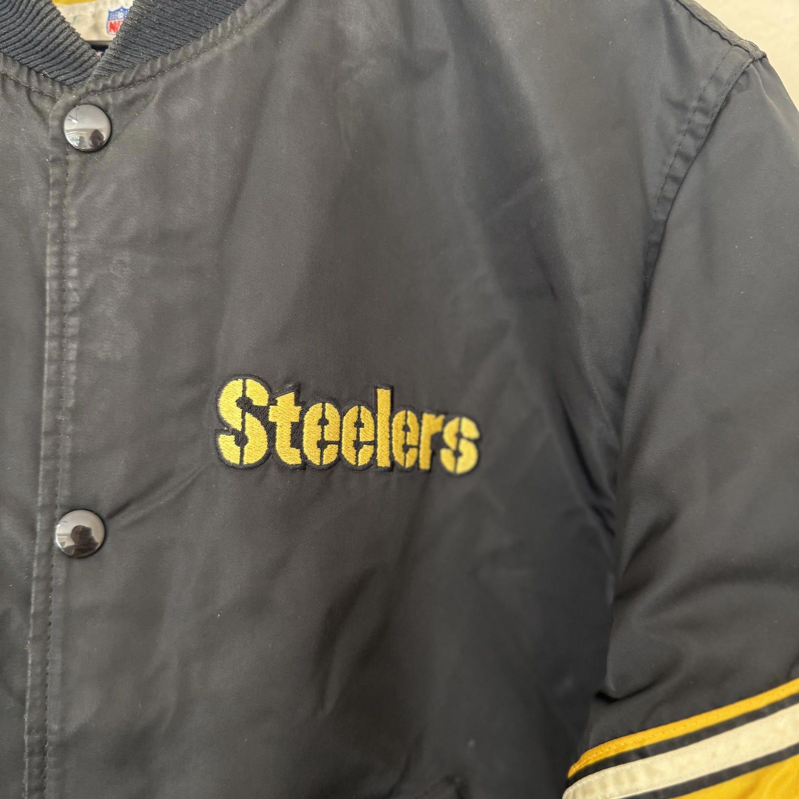 Starter Starter Jacket Men's M Black Steelers VTG 80s NFL Rare Size US M / EU 48-50 / 2 - 3 Thumbnail