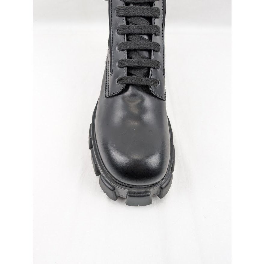o1rshd1 Strapped Pouch Combat Boots 13 Prada - 13.5 US