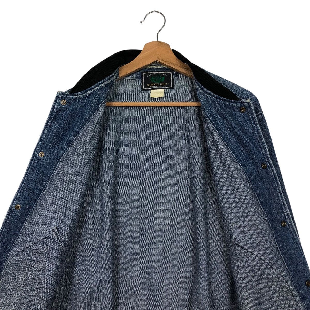 Japanese Brand 📌Vintage Denim Bomber Jacket Worker Big Born Issey Miyake Size US L / EU 52-54 / 3 - 15 Thumbnail