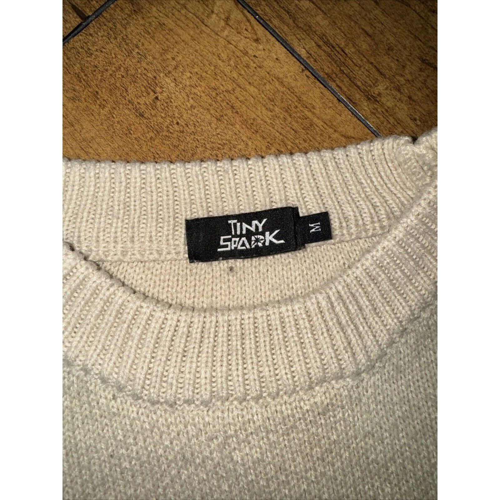 Japanese Brand × Vintage Tiny Spark Knitted Sweater Brown Medium 26x24 Van Gogh Patch Size US M / EU 48-50 / 2 - 4 Thumbnail
