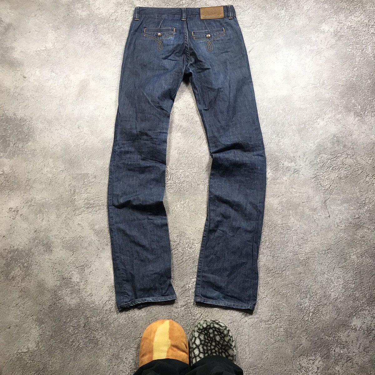 Vintage Vintage 90s Distressed Baggy Jeans Grunge Y2K Logo 26 Size 26" / US 2 / IT 38 - 6 Thumbnail