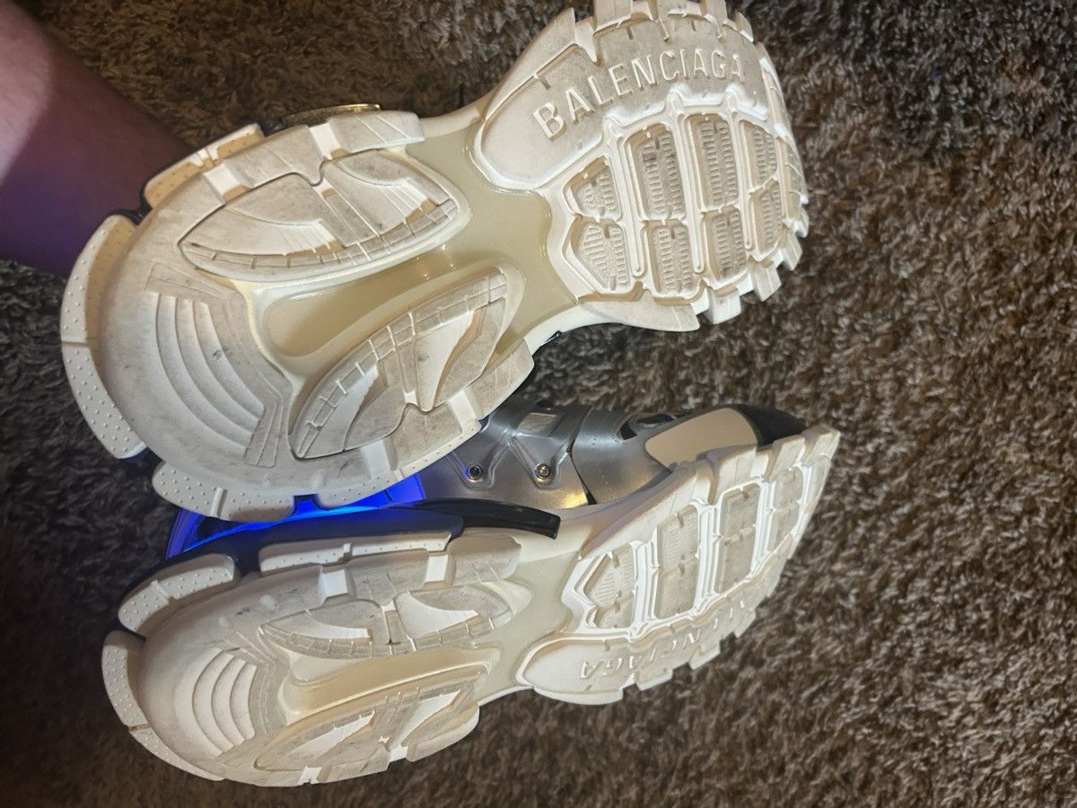 Balenciaga LED Balenciaga Shoes Silver/Blue Size US 12 / EU 45 - 6 Thumbnail