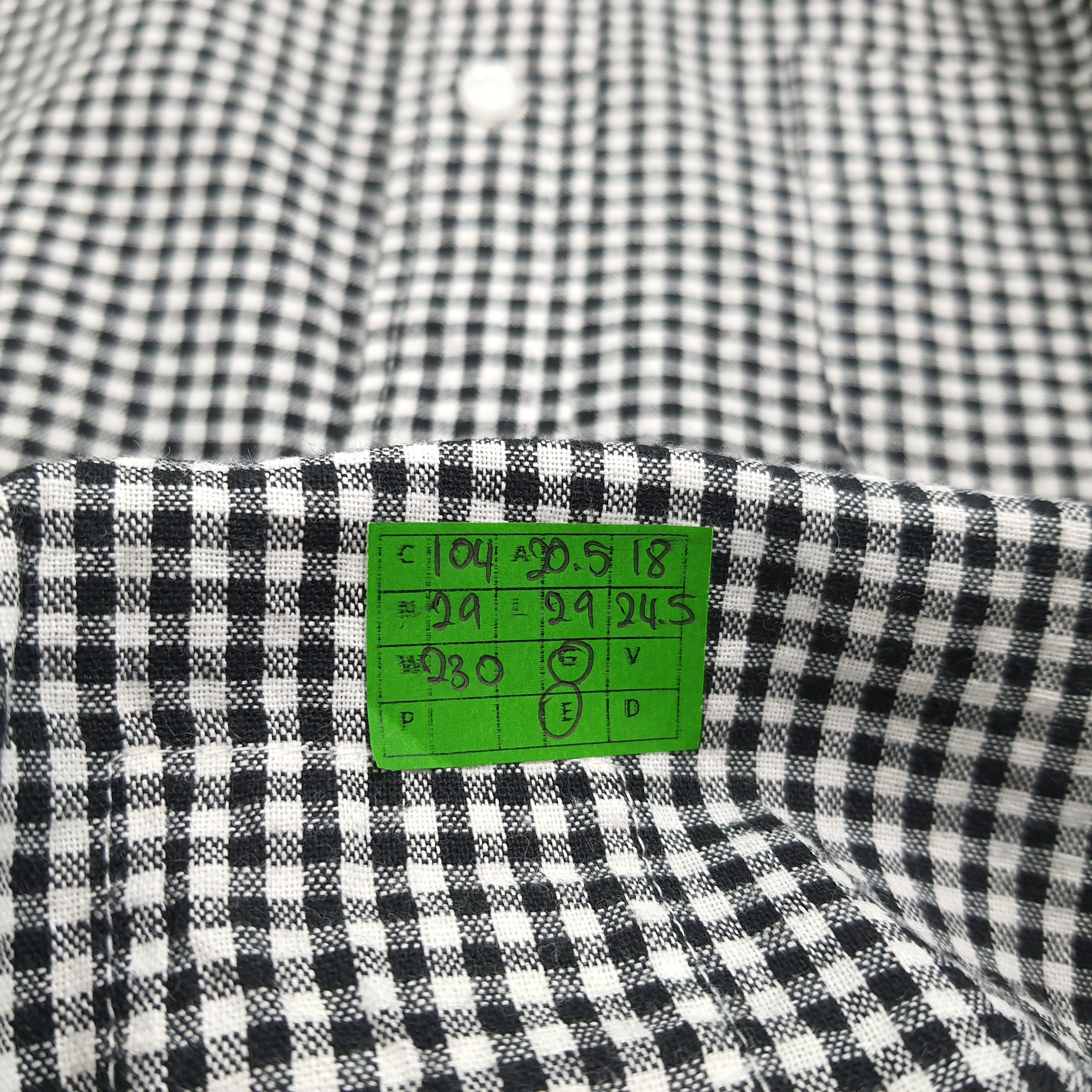 Designer × Vintage Vintage Thom Browne Box Design Button Up Shirt C104N29 Size US M / EU 48-50 / 2 - 8 Thumbnail