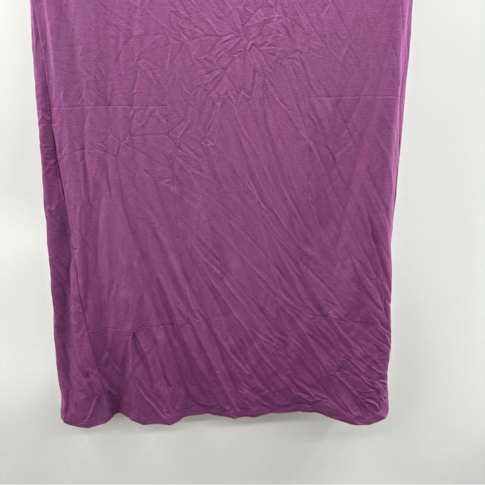 Eileen Fisher Eileen Fisher Purple Twist Back Shift Jersey Dress Size XS Size XS / US 0-2 / IT 36-38 - 4 Thumbnail