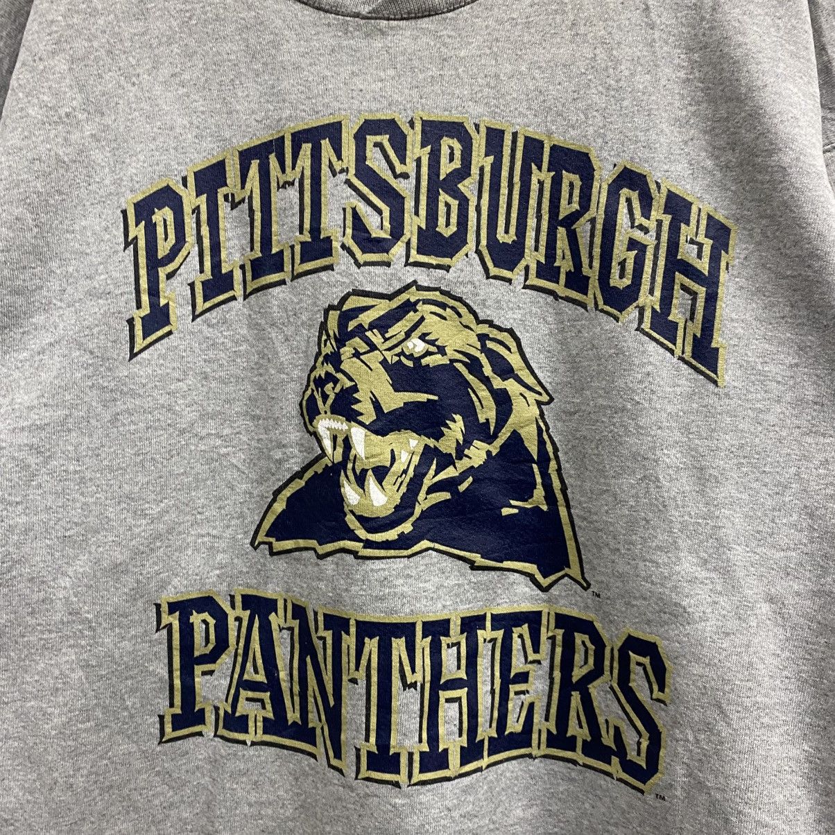 NCAA Vintage Pittsburgh Panthers By Starter Gray Sweatshirt Size US L / EU 52-54 / 3 - 5 Thumbnail