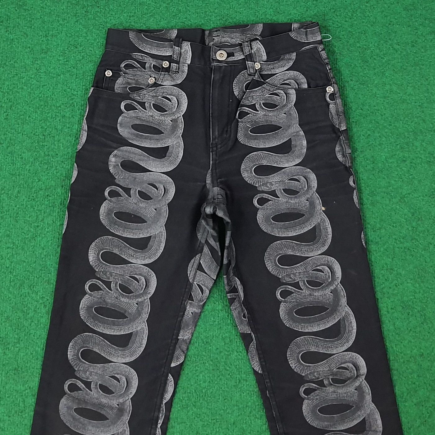 Hysteric Glamour Vintage Hystric Glamour Snake Motif Graphic Denim C265N11 Size 25" / US 0 / IT 36 - 2 Thumbnail