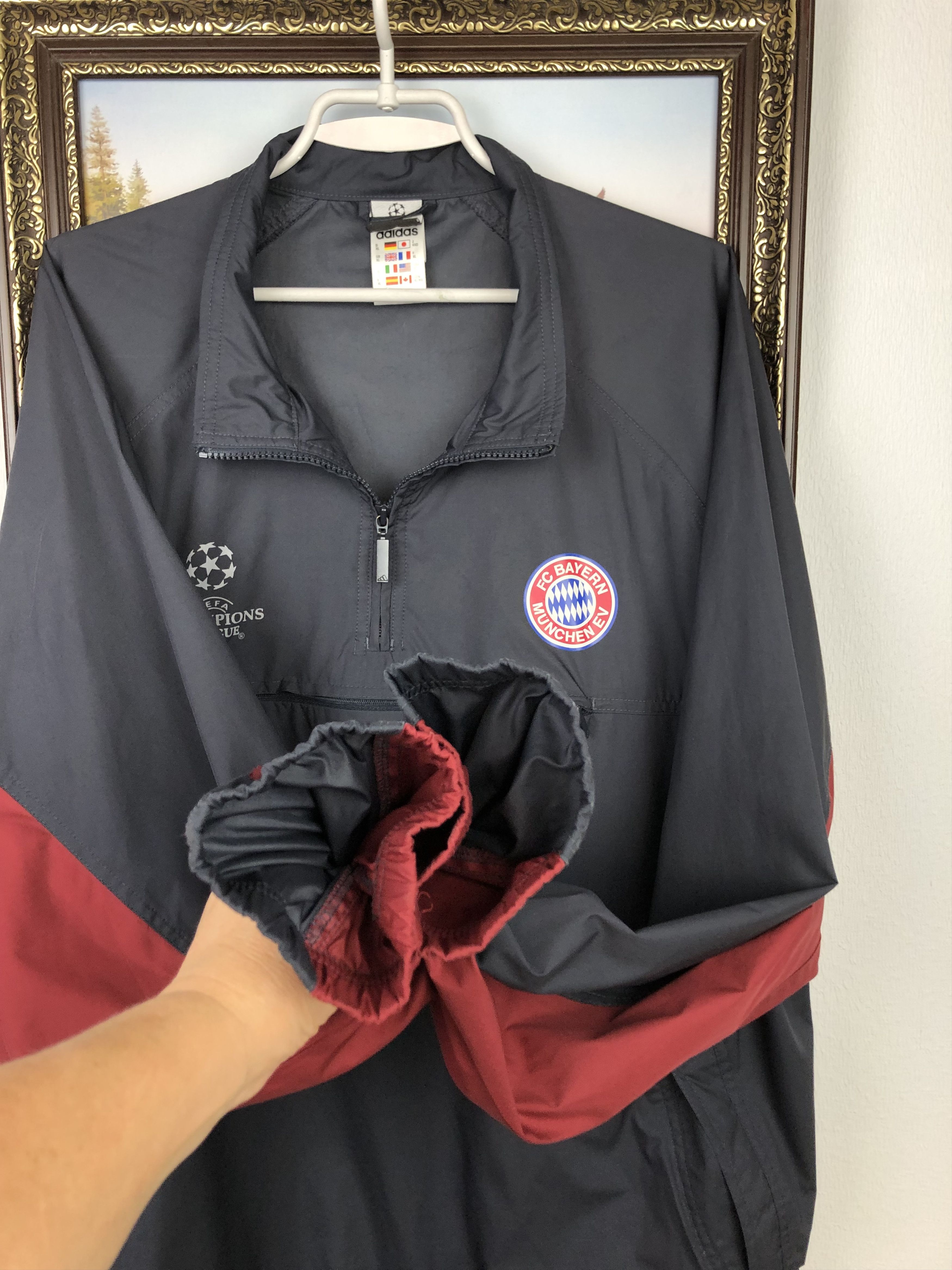 Adidas Vintage 90's Adidas Bayern Munich Football Jacket Soccer Size US XL / EU 56 / 4 - 5 Thumbnail