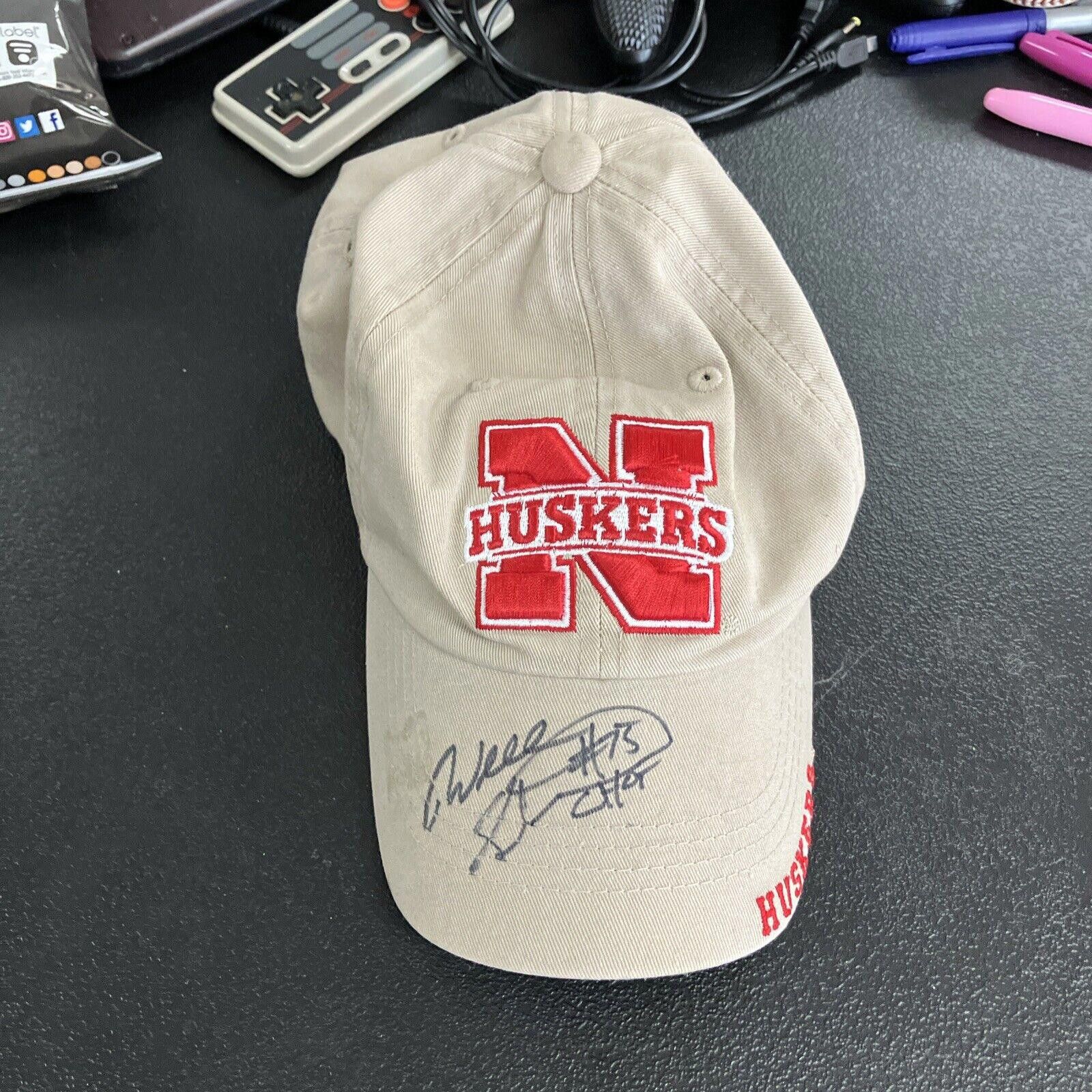 Designer Willie Shields - SIGNED Nebraska huskers Hat - COA Size ONE SIZE - 1 Thumbnail