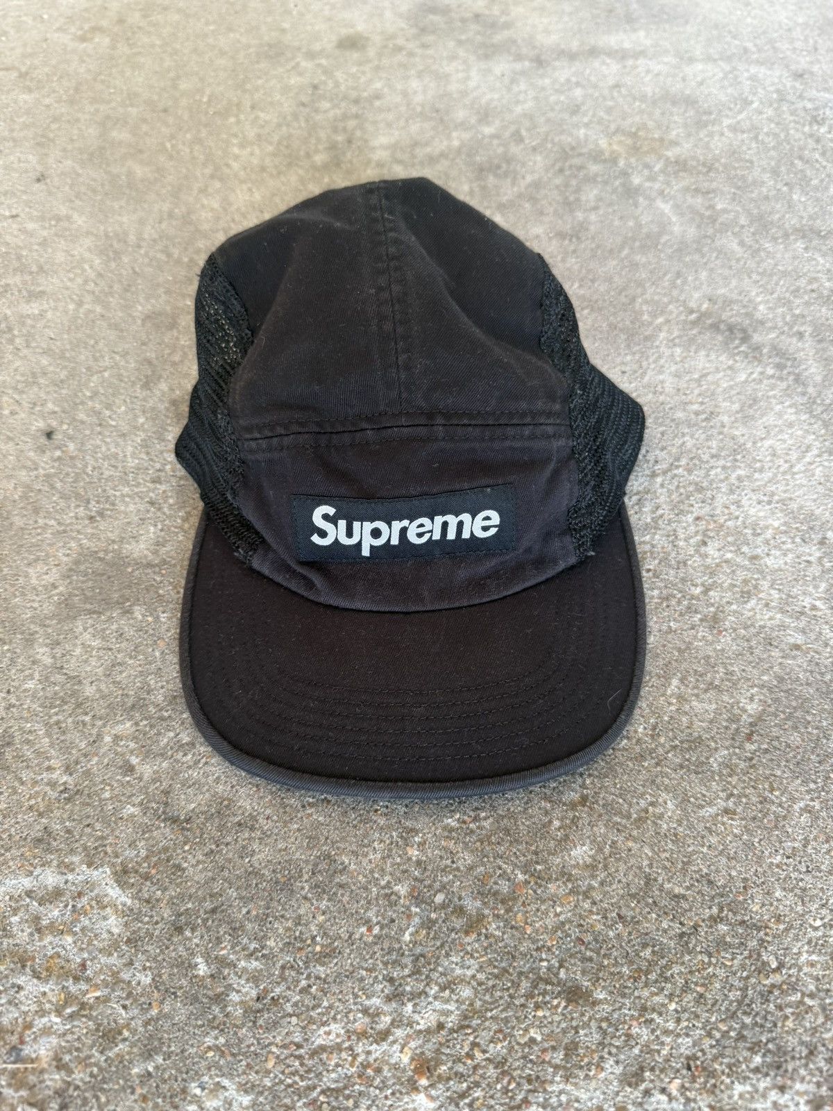 Supreme Supreme Mesh Side Panel Camp Cap Black SS18 Size ONE SIZE - 1 Thumbnail