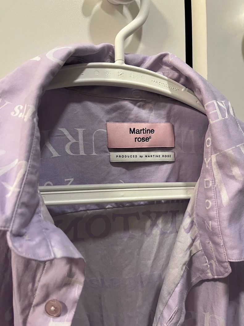 Martine Rose Martine Rose Silver thread embroidered shirt Size US XS / EU 42 / 0 - 3 Thumbnail