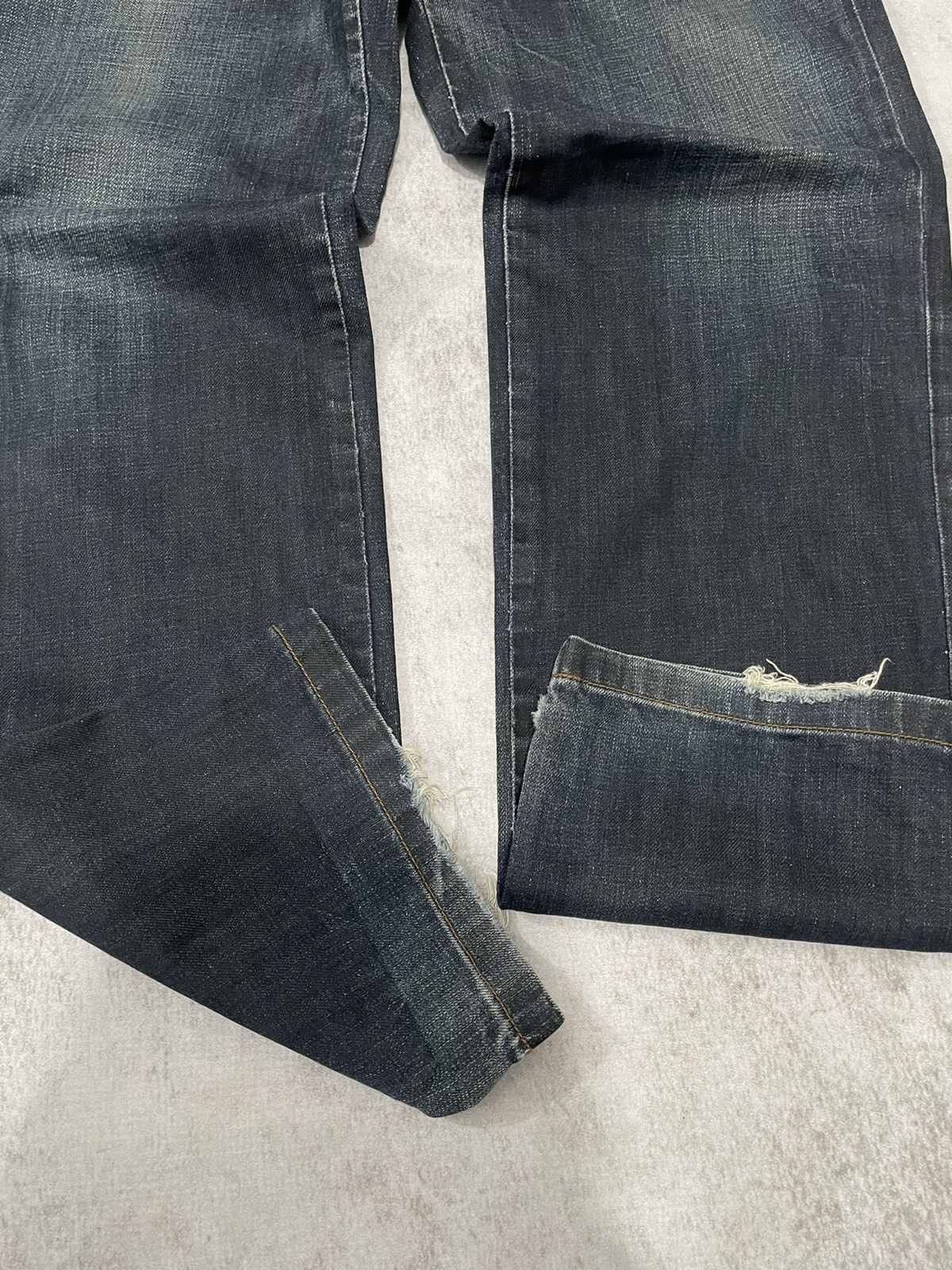 Le Grande Bleu (L.G.B.) 2000s Destroy Fubu poem jnco baggy denim y2k style Size US 30 / EU 46 - 3 Thumbnail
