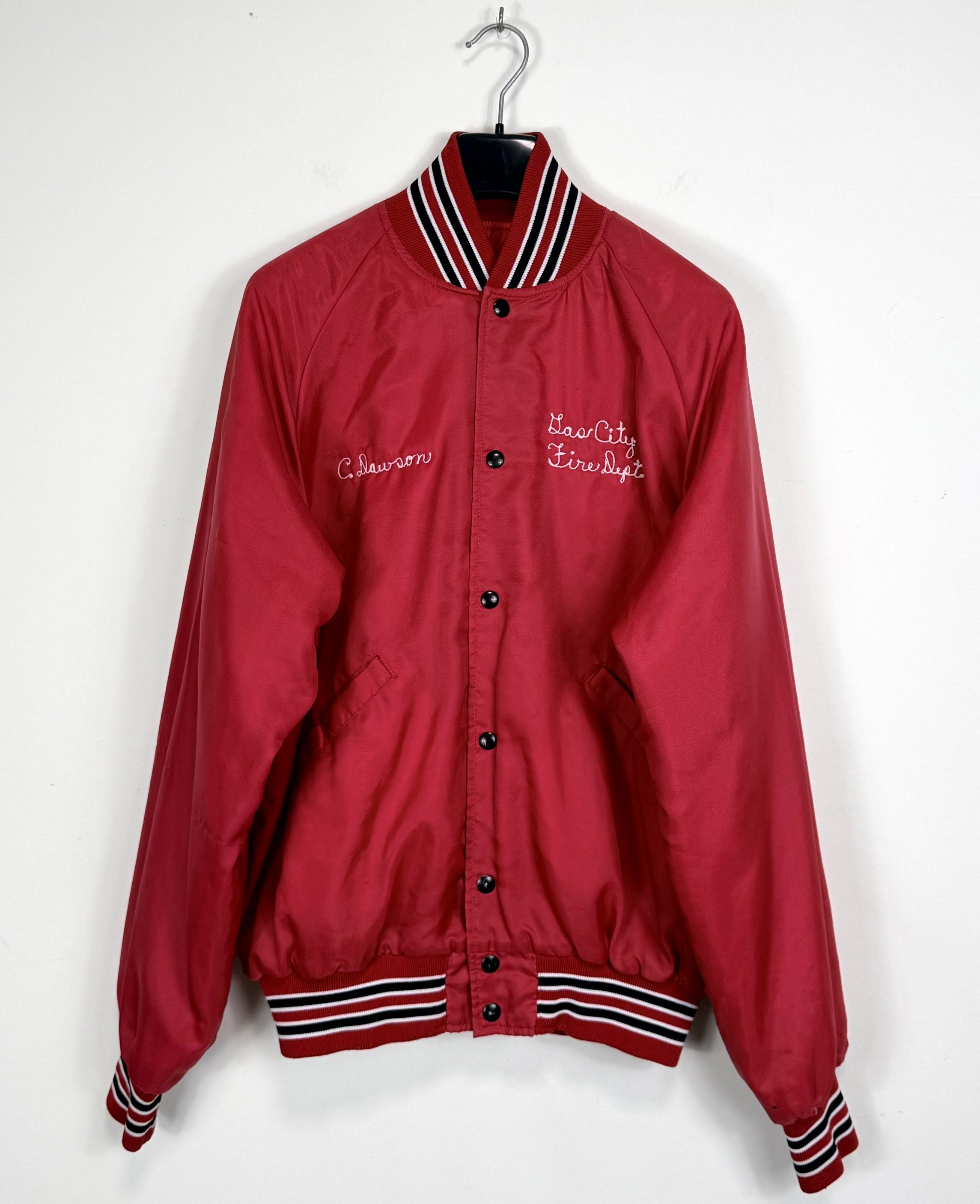 Other Vintage Butwin Satin Bomber Jacket Fire Dept USA Made Size US M / EU 48-50 / 2 - 1 Thumbnail
