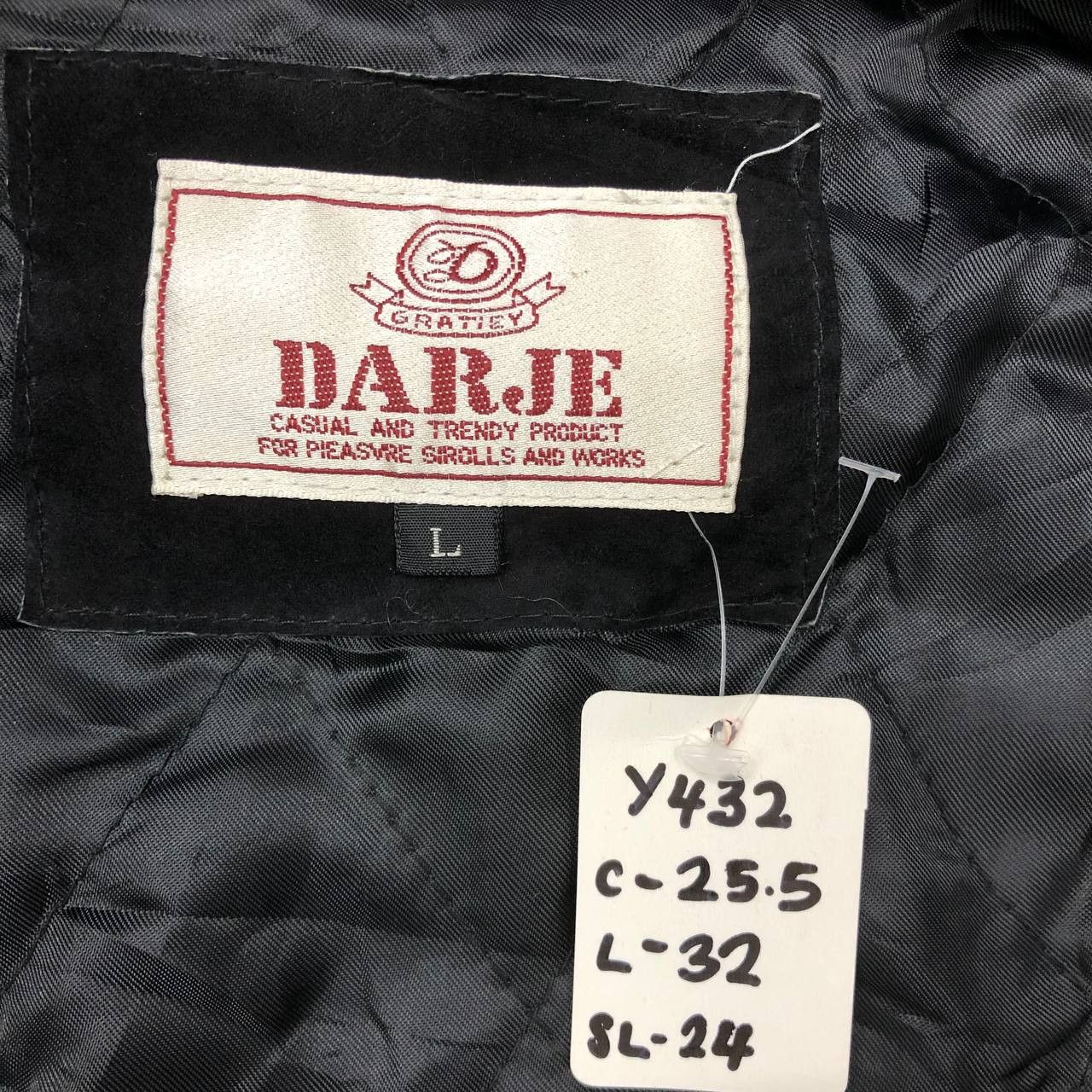 Japanese Brand × Vintage Y432 VTG JAPAN LEATHER X WOOL DARJE GRATIEY COAT Size US L / EU 52-54 / 3 - 8 Thumbnail