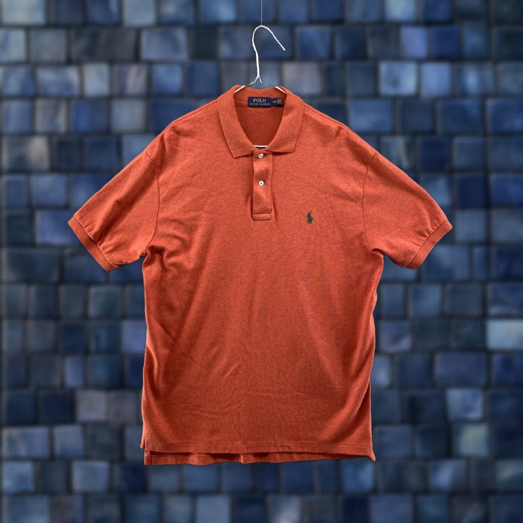 Polo Ralph Lauren Polo Ralph Lauren Polo Shirt Men’s Classic Short Sleeve Orange Green Pony Polo Shirt Size L Size US L / EU 52-54 / 3 - 1 Thumbnail
