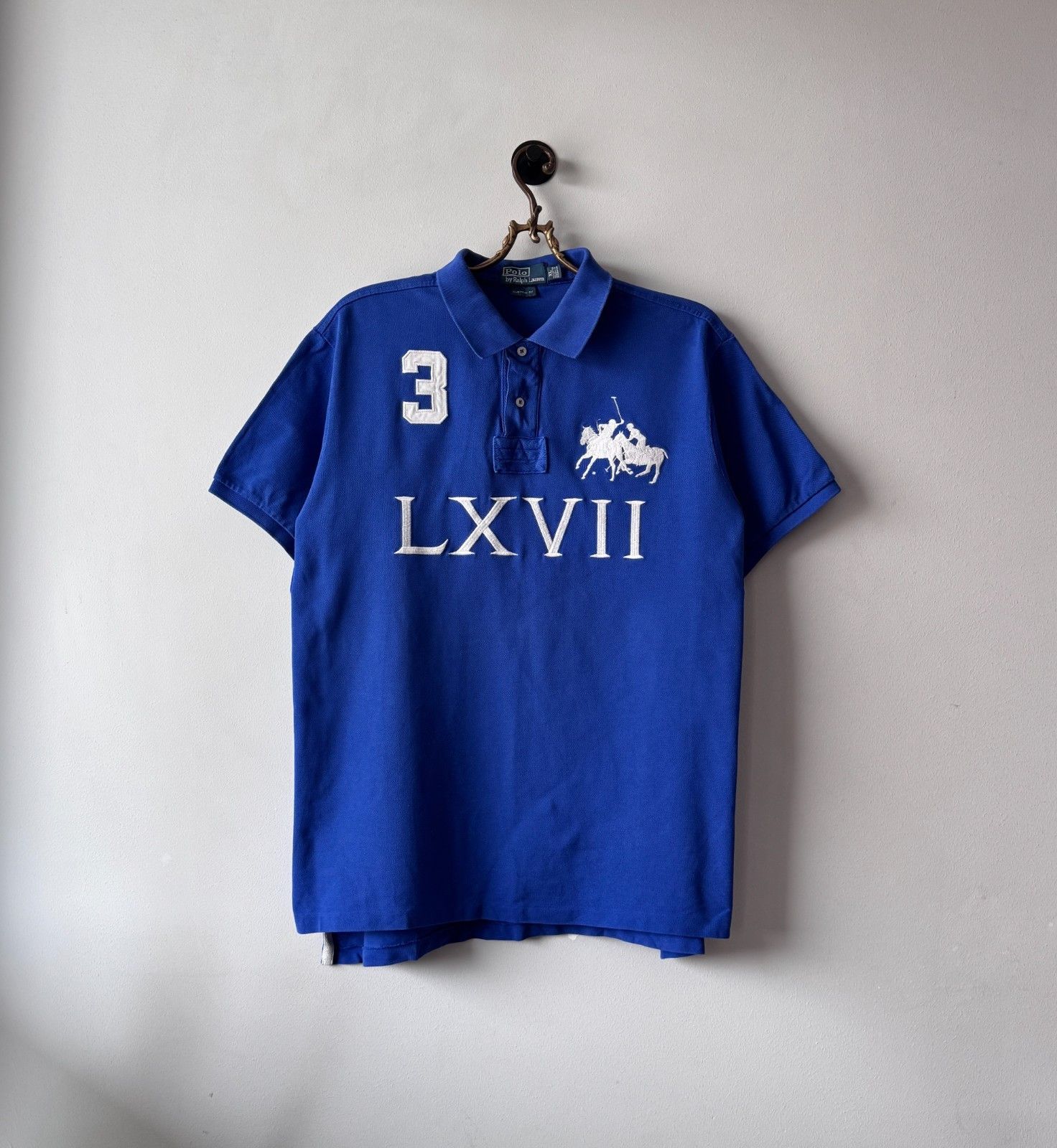 Polo Ralph Lauren Polo Ralph Lauren Big Pony Shirt Blue LXVII T-Shirt Size US XL / EU 56 / 4 - 1 Thumbnail