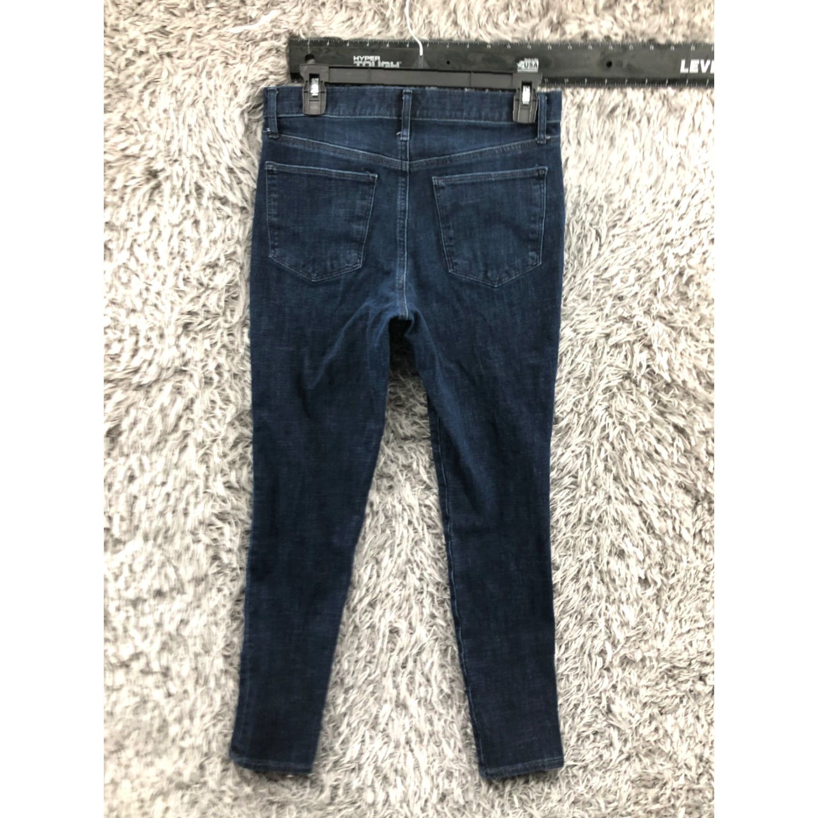 Gap Gap 1969 Skinny Jeans Womens Dark Wash Blue Size 29 Denim Regular Rise 5-Pocket Recycled Theme Classic Modern Jeans Size 29" - 5 Thumbnail