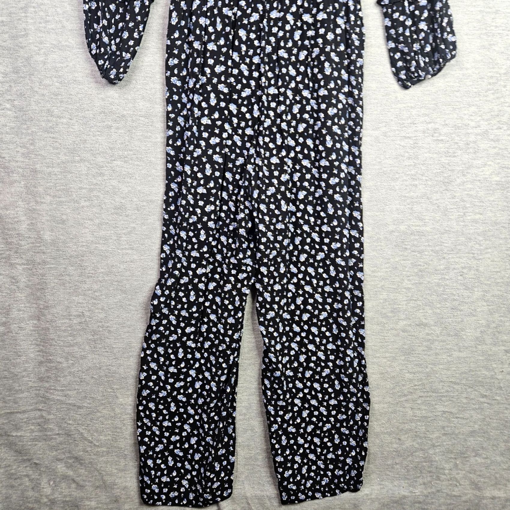 Madewell Madewell Jumpsuit Women’s Floral Ruffle-Sleeve Tie-Waist Size M Size 32" / US 10 / IT 46 - 7 Thumbnail