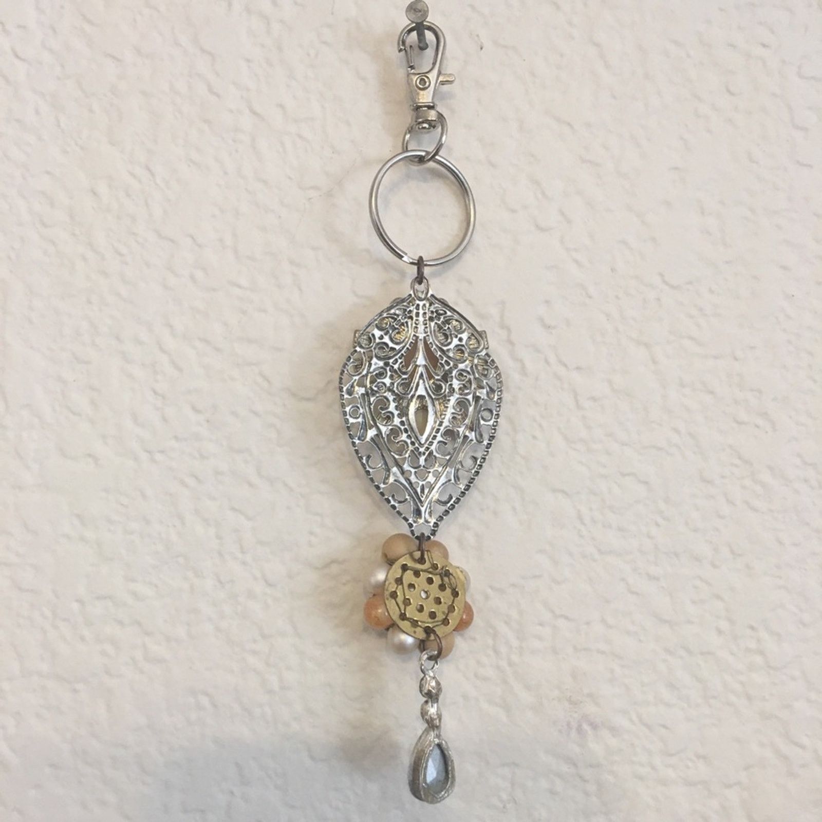 Vintage Vintage repurpose salvaged estate gem keychain Size ONE SIZE - 2 Thumbnail