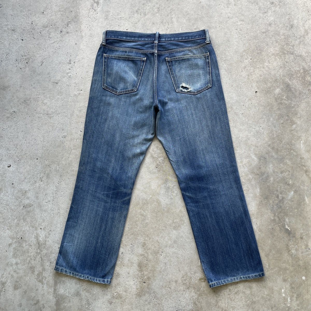 Japanese Brand Vintage Japanese Distressed Jeans Denim Faded Pants W34 Size US 34 / EU 50 - 9 Thumbnail