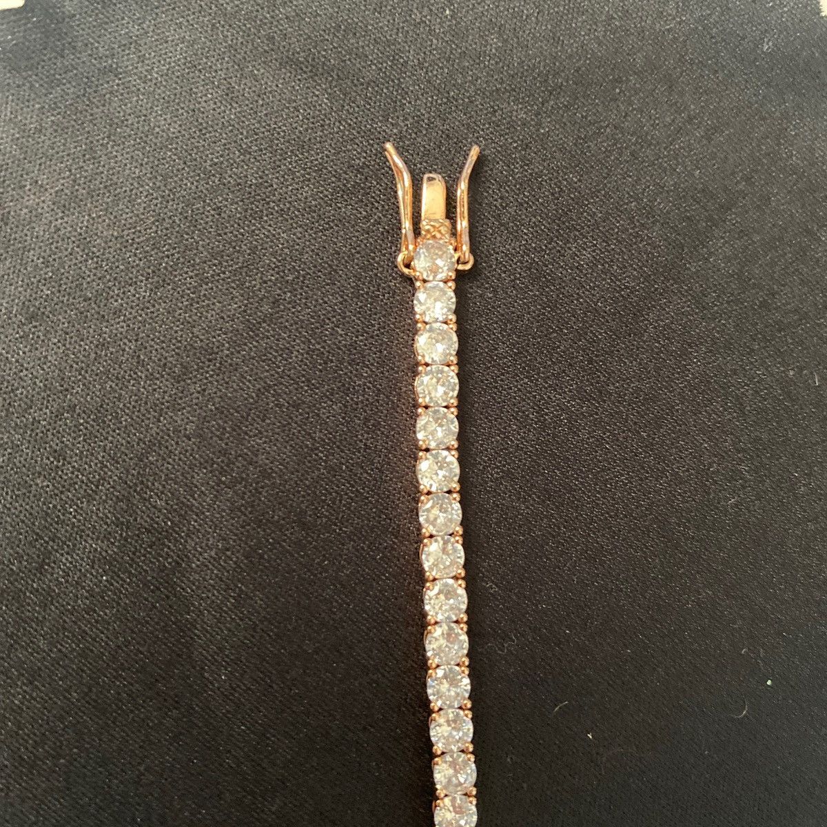 Other 3mm Gold and silver diamond bracket bracelet Size ONE SIZE - 2 Thumbnail