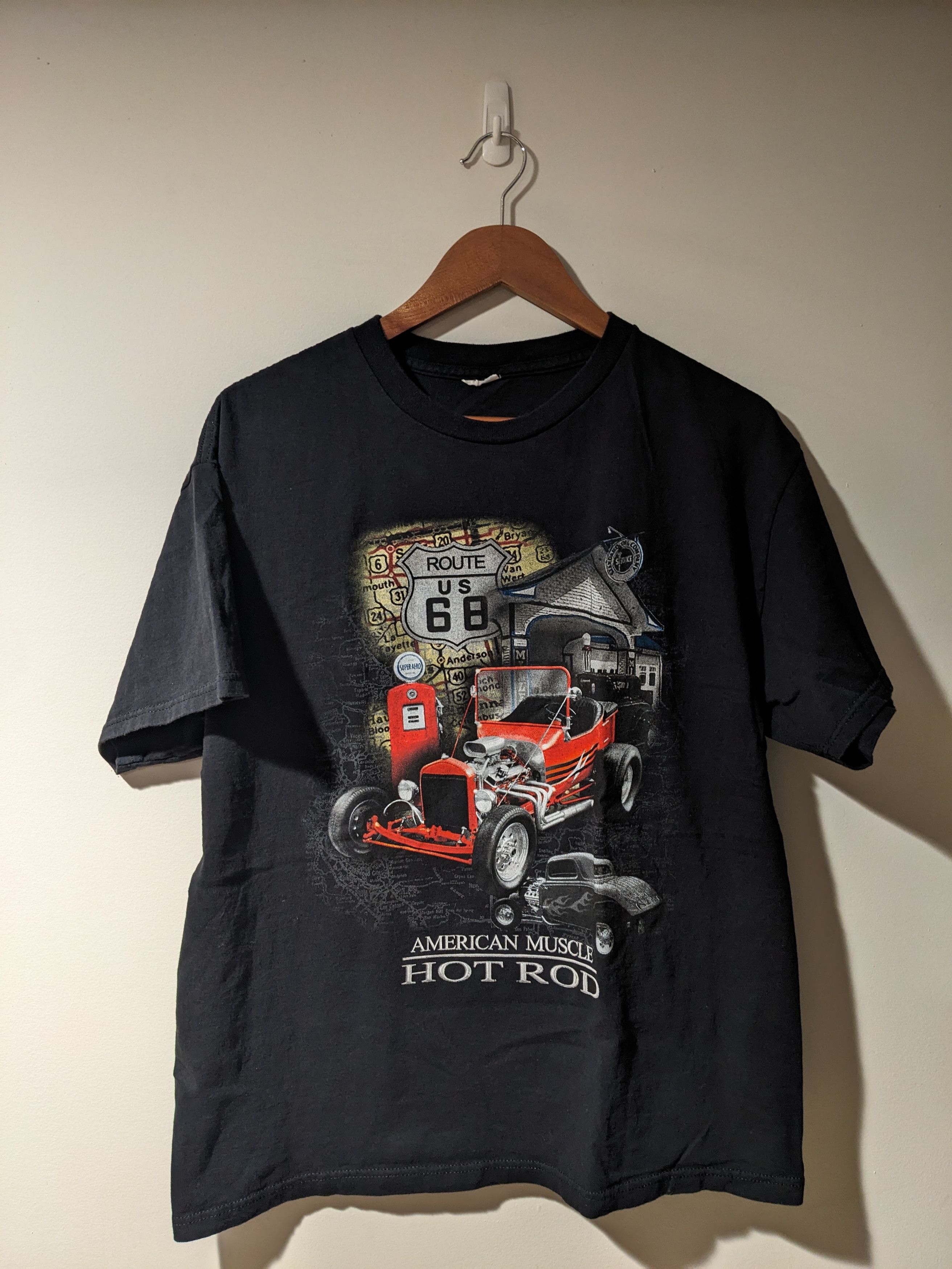 Ford × NASCAR × Vintage Vintage Y2K American Muscle Hot Rod Car Nascar Large T-Shirt Size US L / EU 52-54 / 3 - 1 Thumbnail