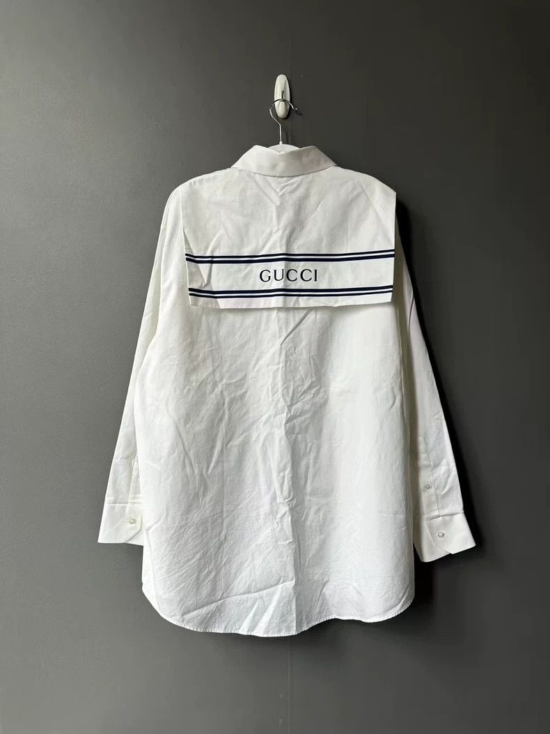 Gucci Gucci Navy collar shirt Size US S / EU 44-46 / 1 - 2 Thumbnail