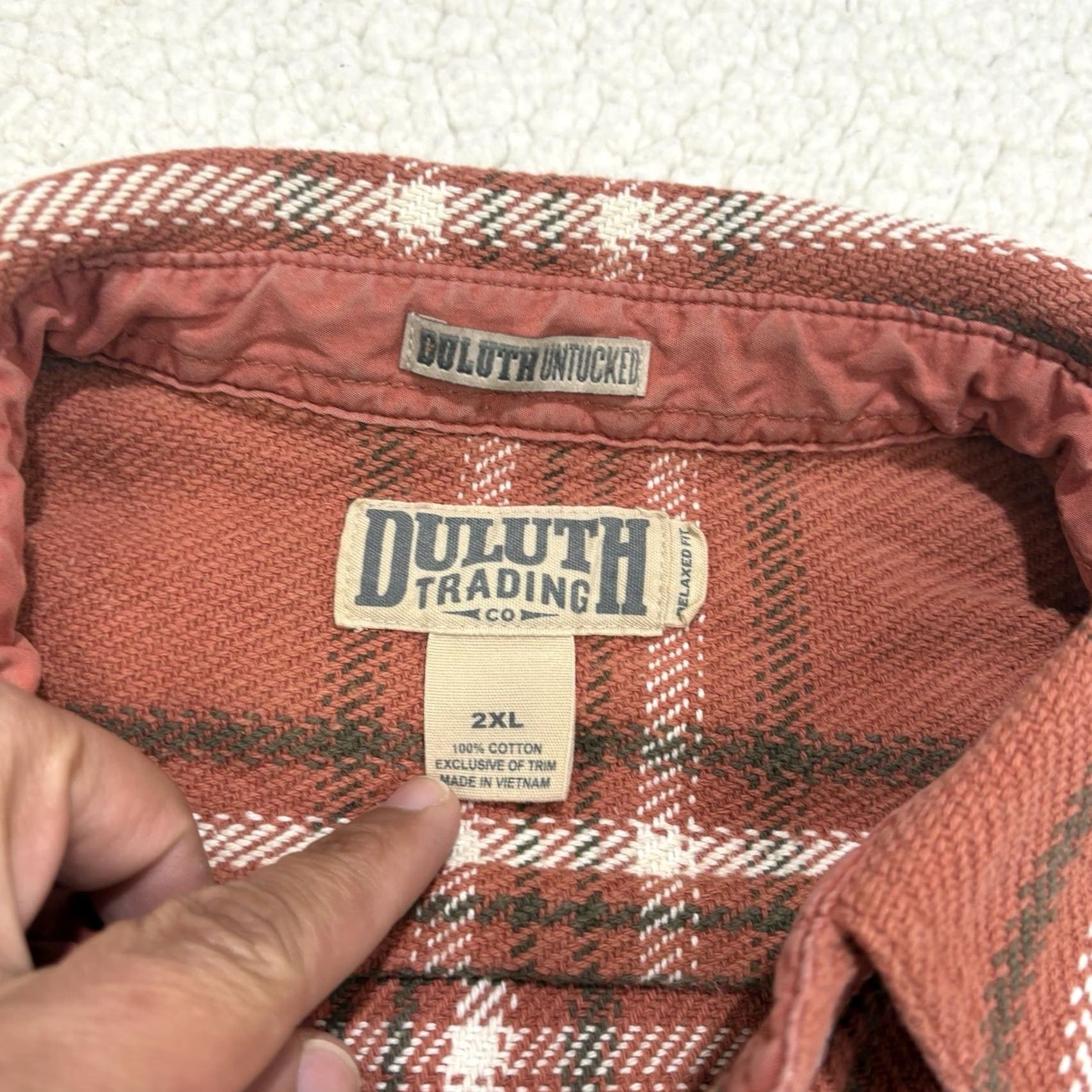 Duluth Trading Company Duluth Trading Co. Woodsy Flannel Button-Up Shirt Plaid Mens 2XL Heavyweight Cotton Multicolor Long Sleeve Size US XXL / EU 58 / 5 - 2 Thumbnail