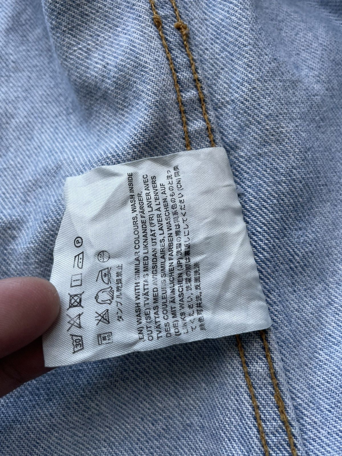 Acne Studios Acne Studios Tag LT Vintage Light Wash Blue Den Size US S / EU 44-46 / 1 - 5 Thumbnail
