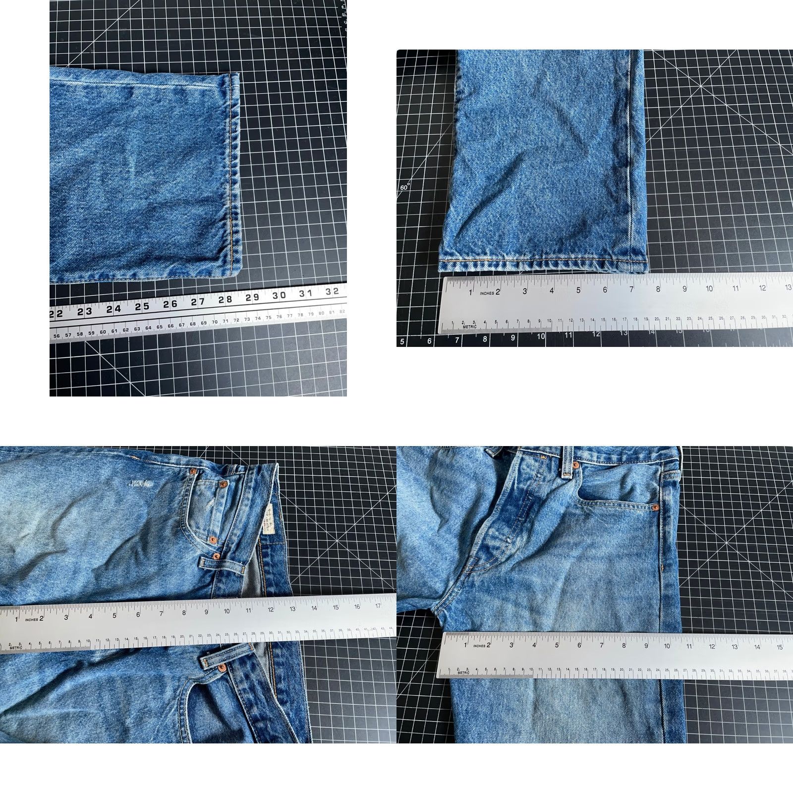 Levi's Levi's 501 Jeans Men's Blue Denim Button Fly Big E 32 x 30 (Fit 31 x 28) Medium Fabric Wash Size US 31 - 8 Thumbnail