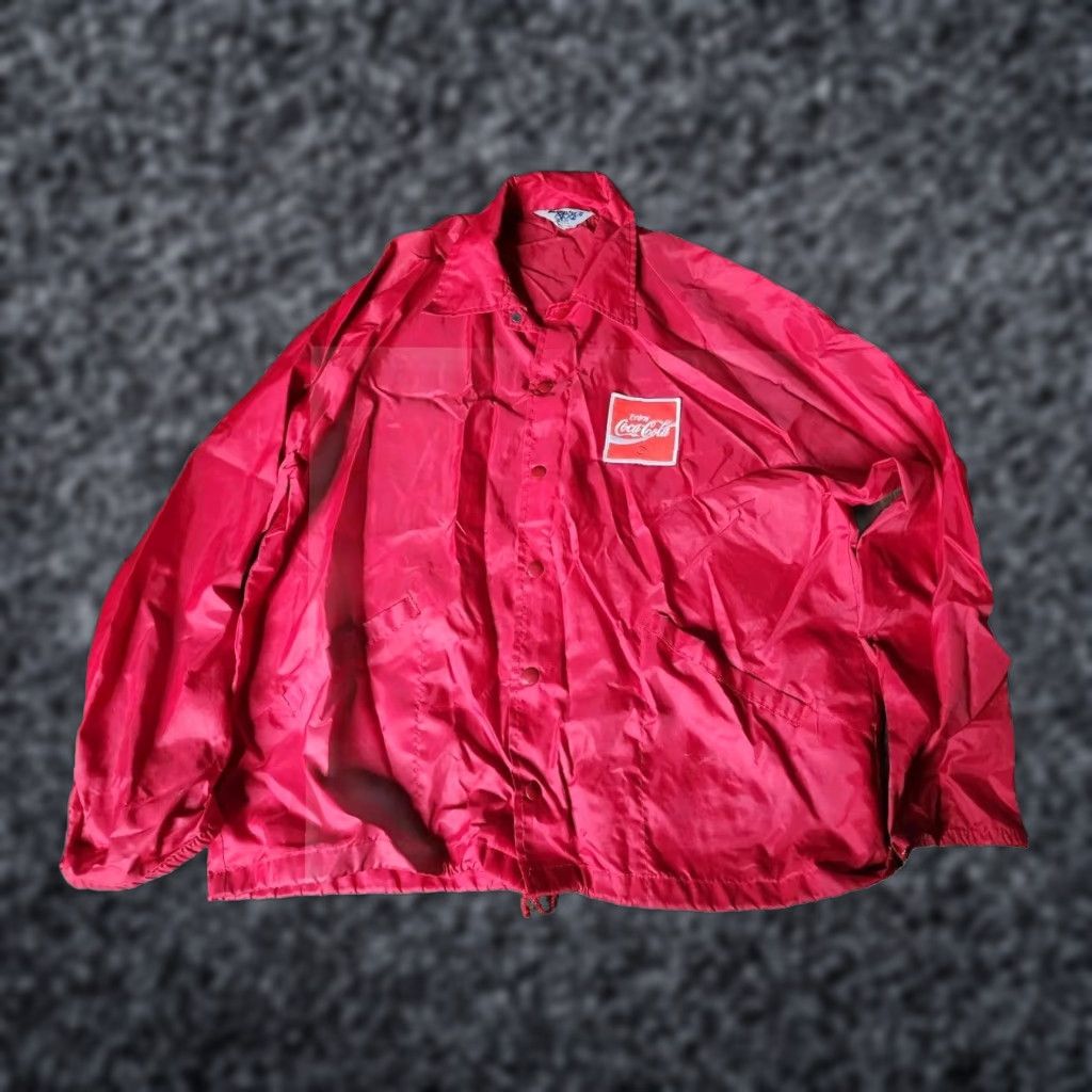 Vintage VINTAGE Swingster Mens XL Red Bomber Jacket Satin Nylon 80s 90s Retro Lightweight Size US L / EU 52-54 / 3 - 1 Thumbnail