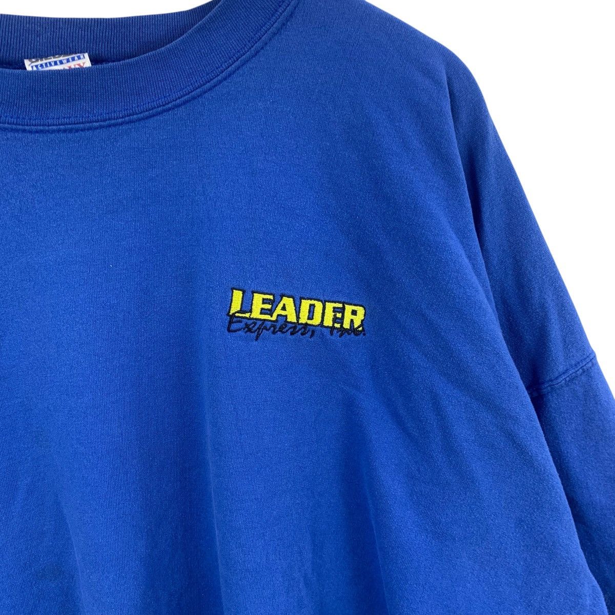 Other Vintage Y2K GILDAN LEADER EXPRESS Promo Blue Sweatshirt Size 3XL / US 20-22 - 4 Thumbnail