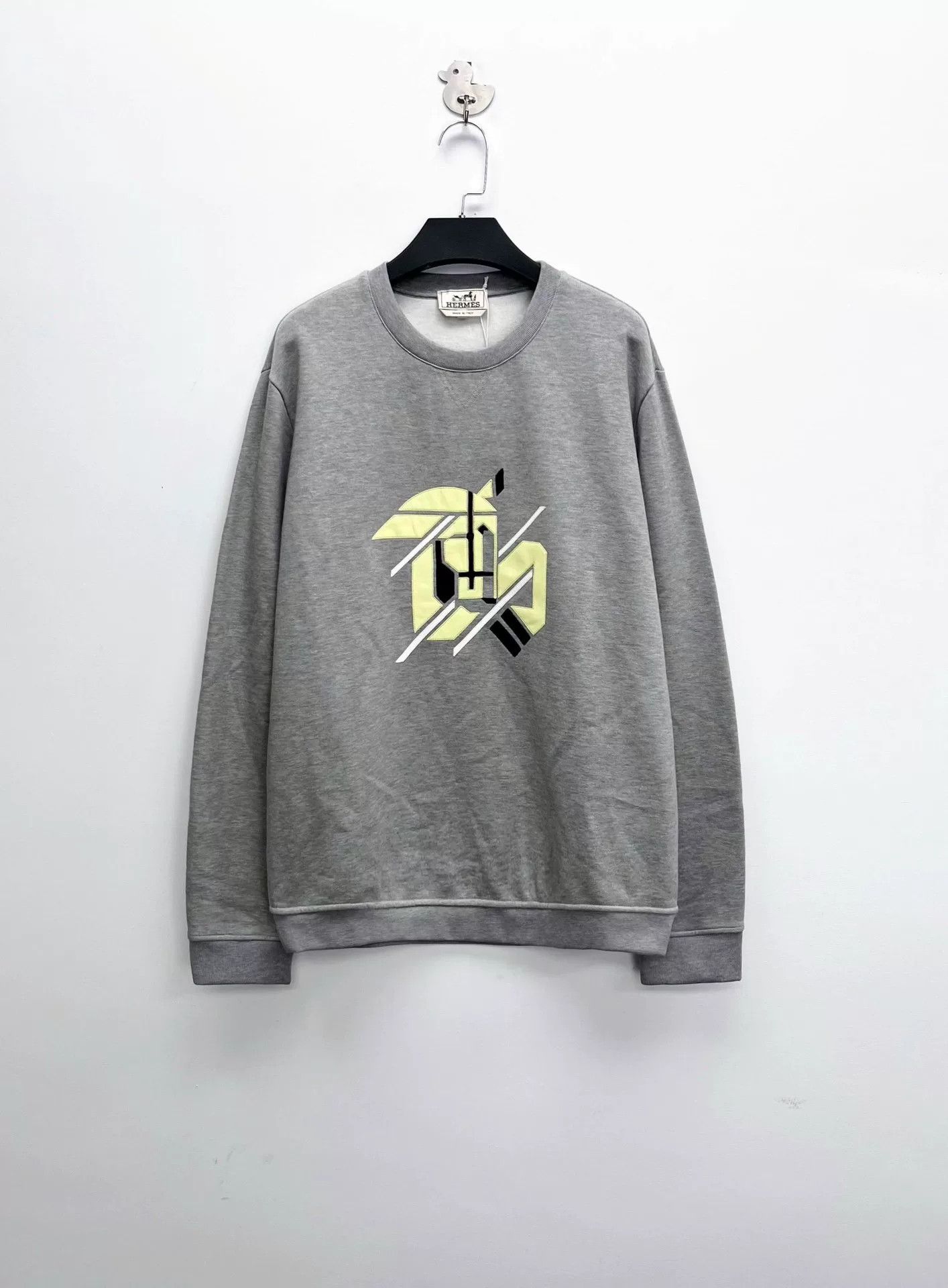Hermes Hermes SS23 Leather Patchwork Pony Logo Sweatshirt Size US L / EU 52-54 / 3 - 1 Thumbnail