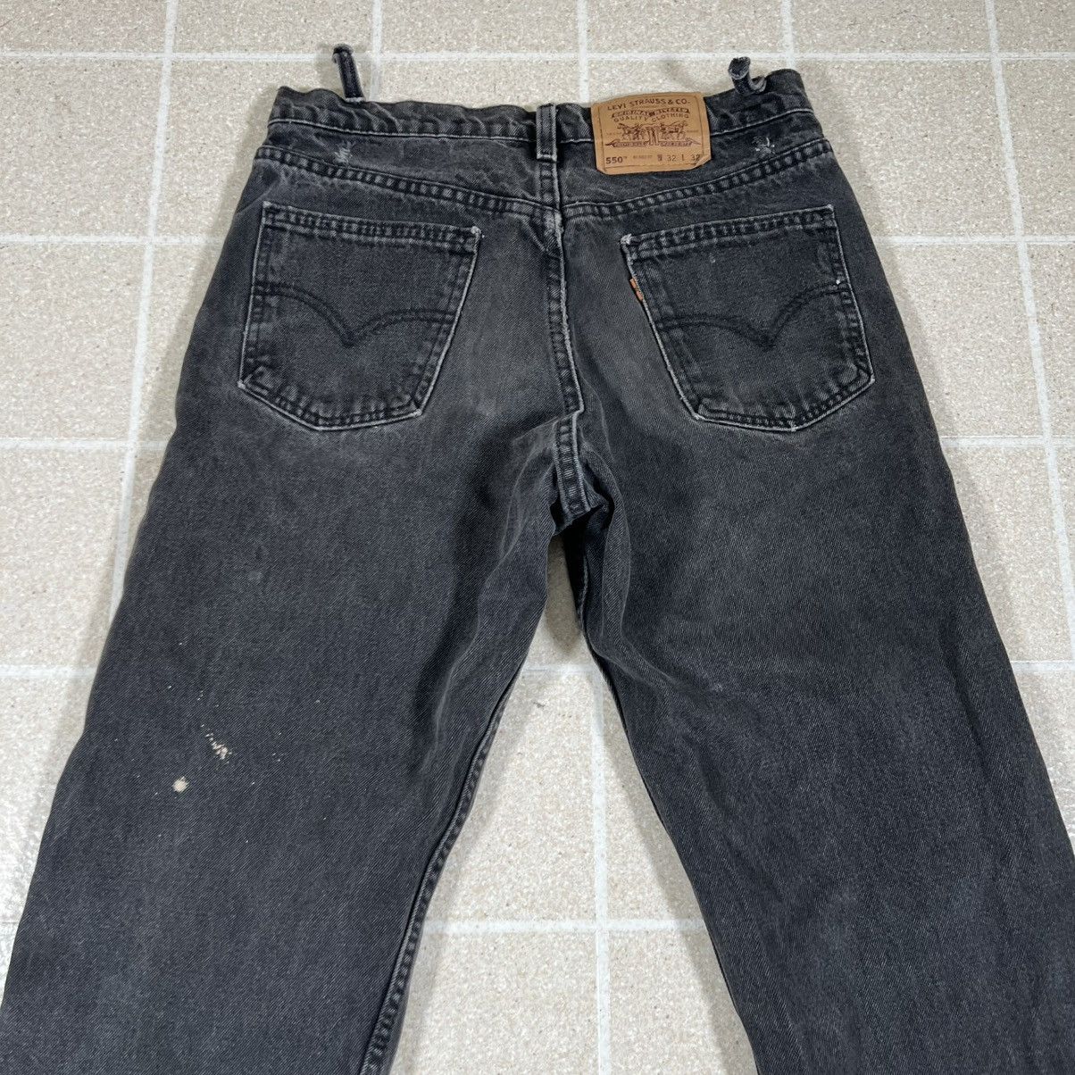 Levi's Vintage Levi’s 550 30x32 Black Orange Tab Jeans MADE IN USA Size US 30 / EU 46 - 2 Thumbnail