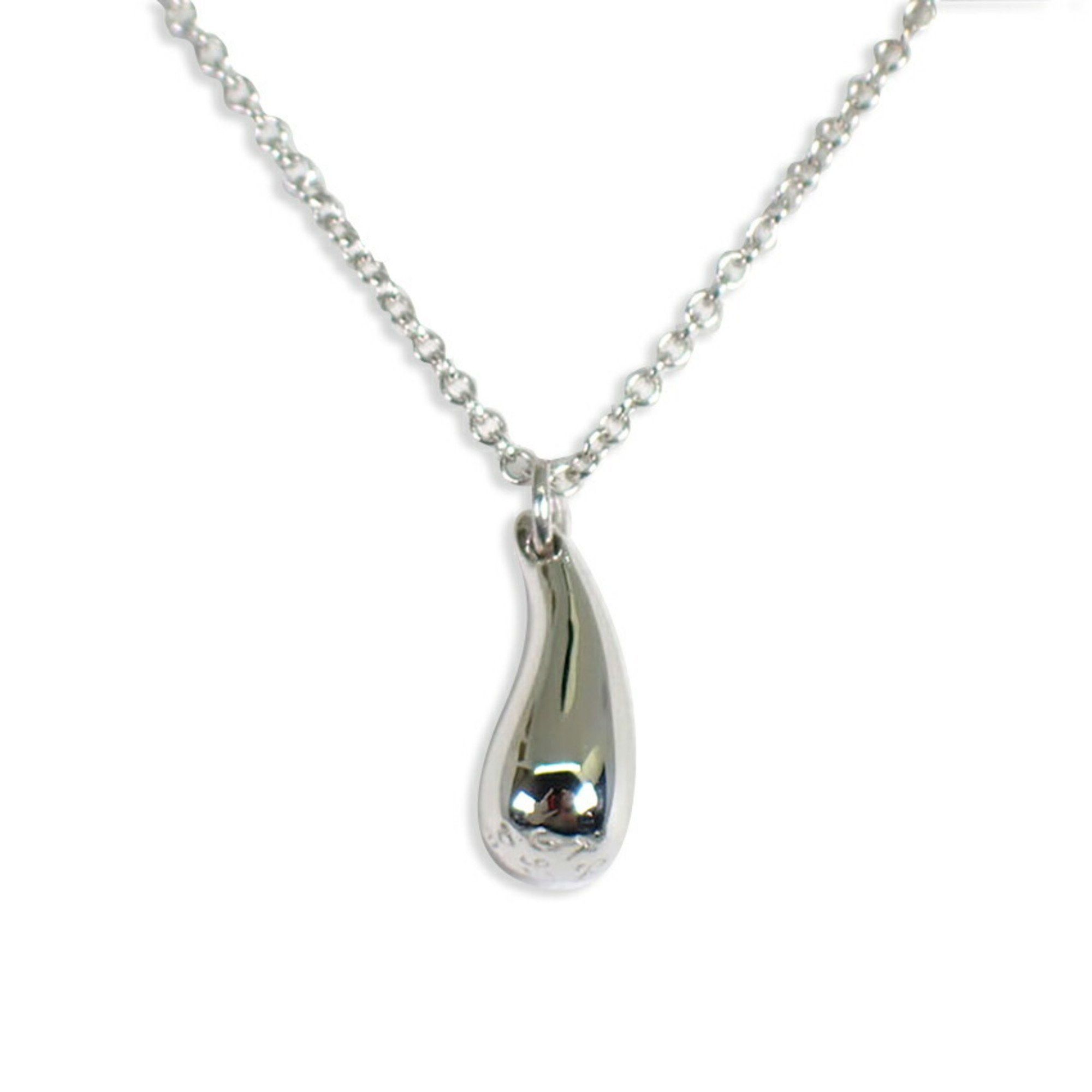 Sterling Silver Tiffany Stone Small Teardrop Pendant
