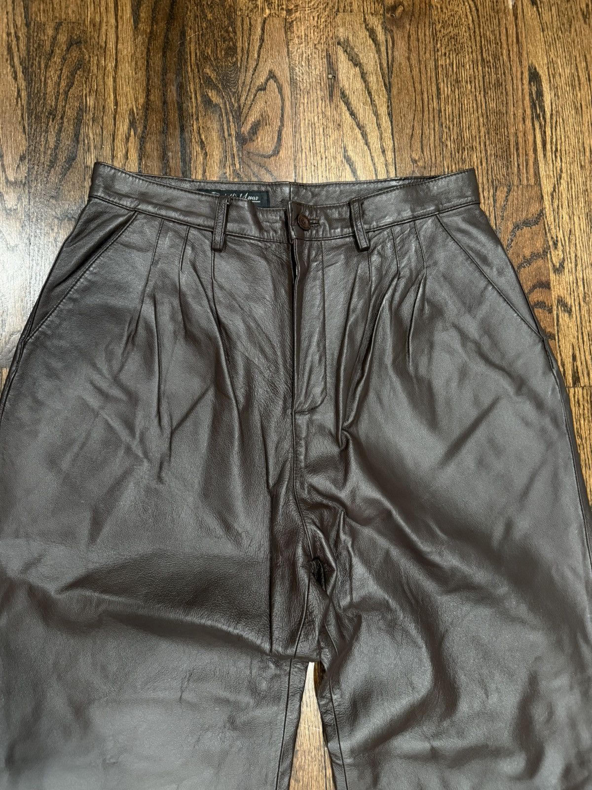 Other Rodelli Uomo 100% Genuine Leather loose fit pants Size US 34 / EU 50 - 3 Thumbnail