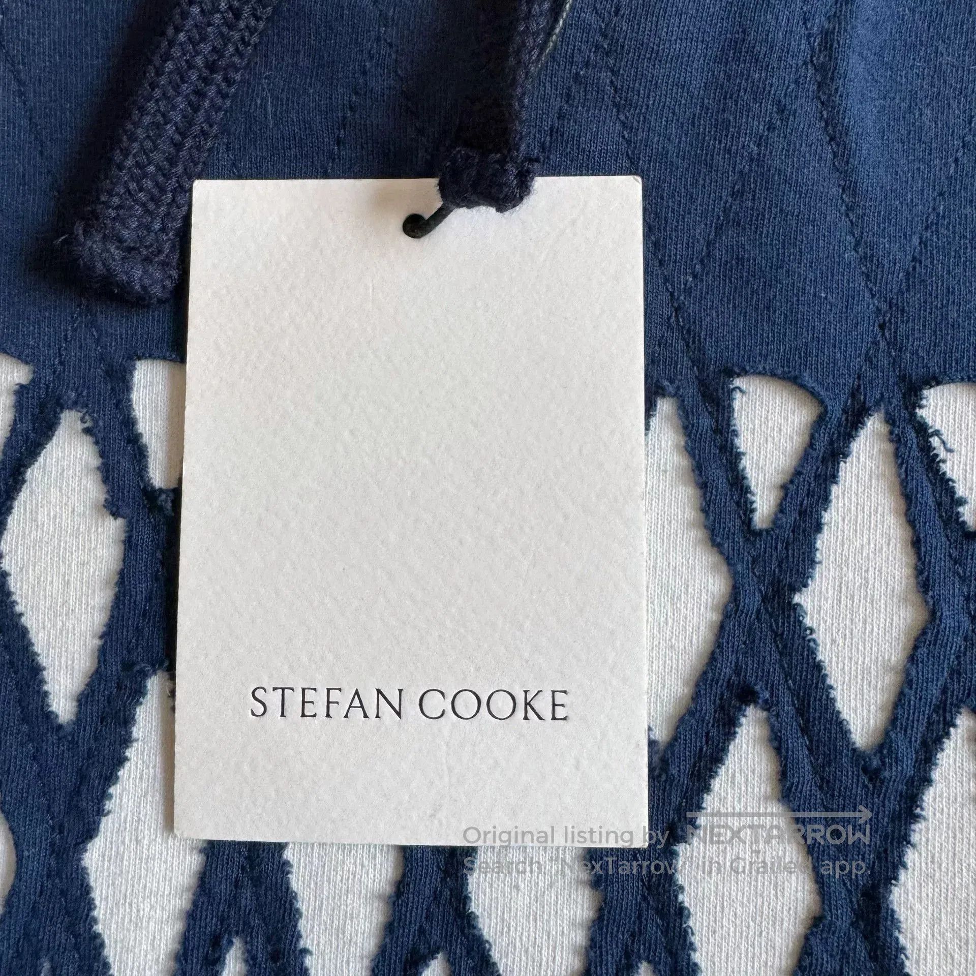 Stefan Cooke Stefan Cooke Hooded Diamond Pattern Sweatshirt. Size US M / EU 48-50 / 2 - 6 Thumbnail