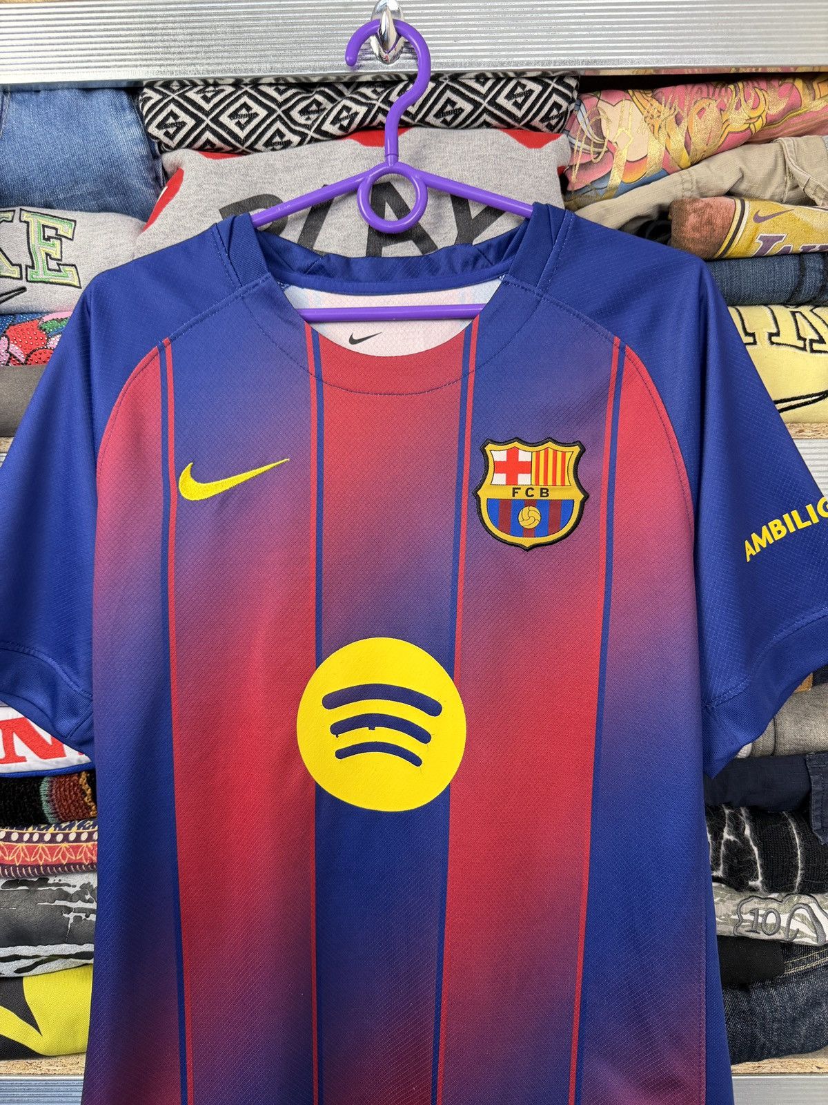 Nike Nike FCB Barcelona Football Tee jersey Size US L / EU 52-54 / 3 - 3 Thumbnail