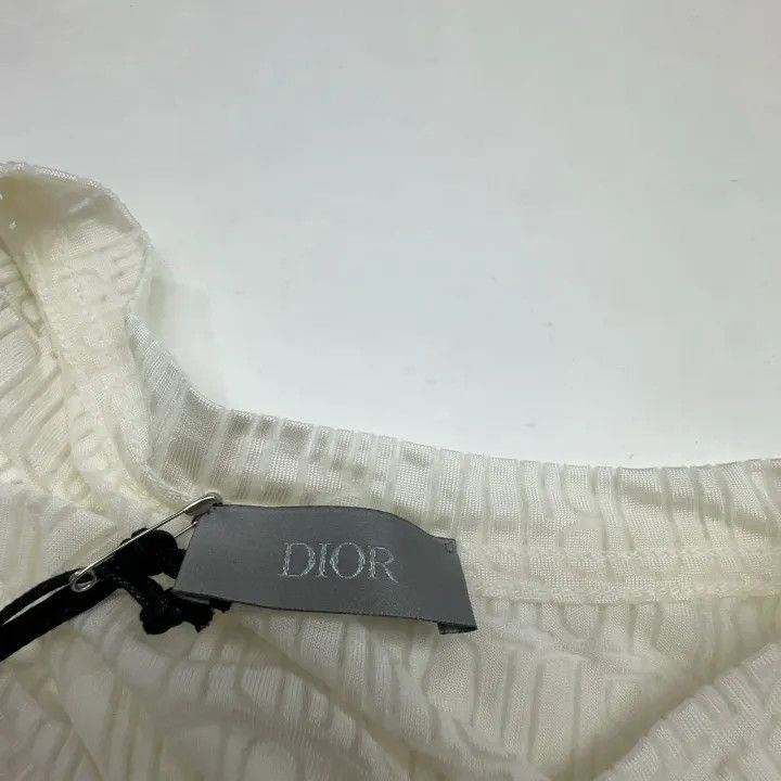 Dior Dior Dior Artistic Signature Sheer White T-Shirt 0079-2507 Size US L / EU 52-54 / 3 - 6 Thumbnail