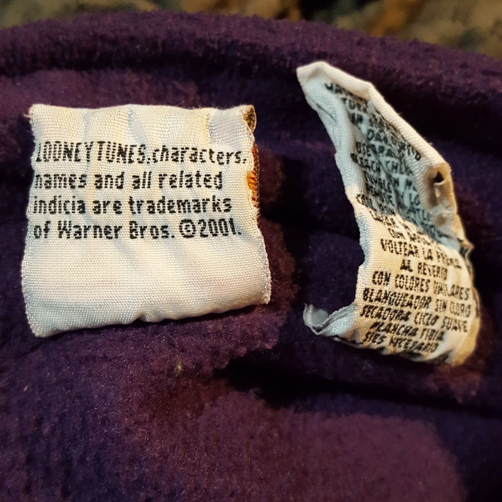 Vintage VINTAGE Looney Tunes Tweety Purple 1/4 Zip Fleece Women's XL Jacket Size XL / US 12-14 / IT 48-50 - 6 Thumbnail