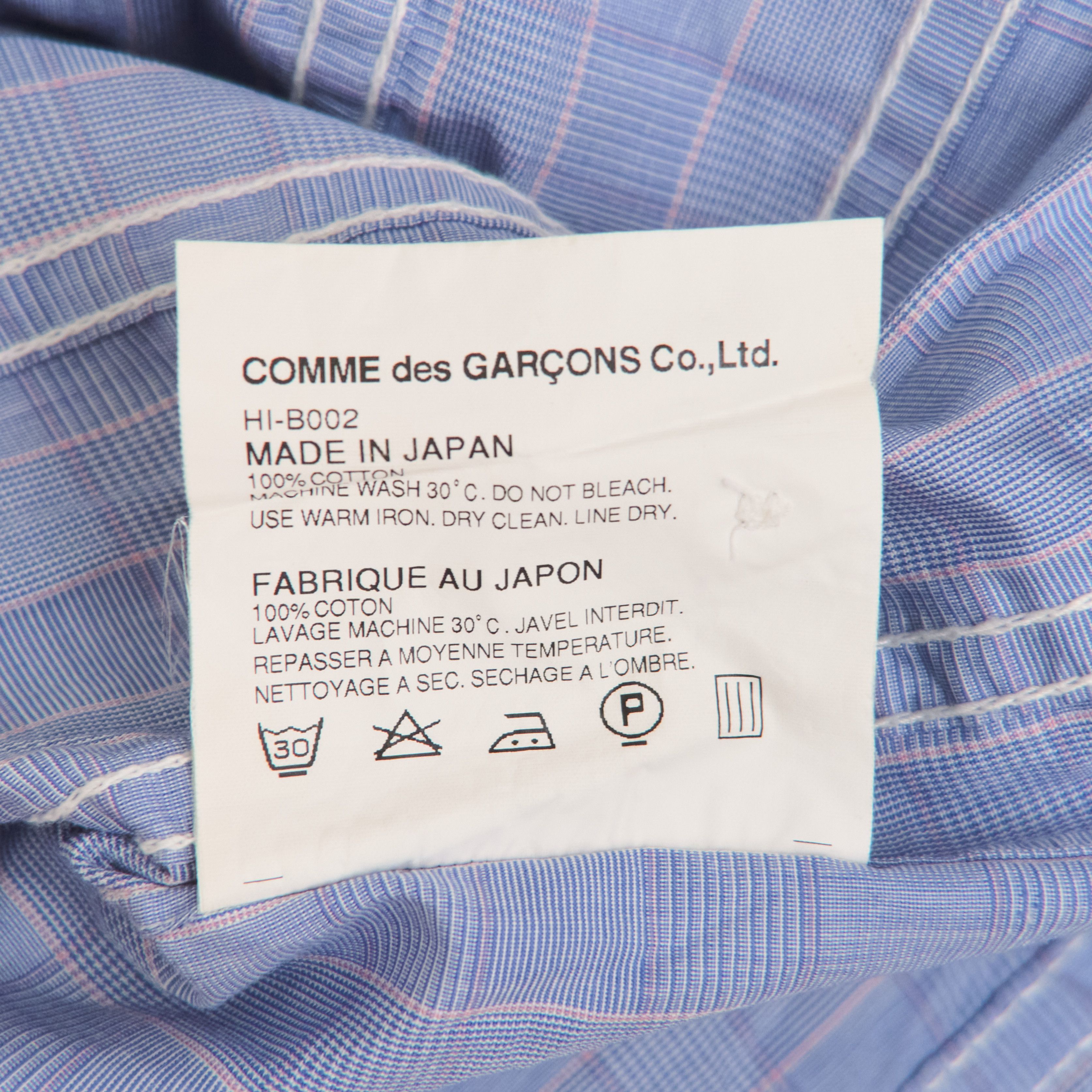 Comme des Garcons Homme COMME des GARÇONS HOMME Checkered Stitch Shirt Size US M / EU 48-50 / 2 - 5 Thumbnail