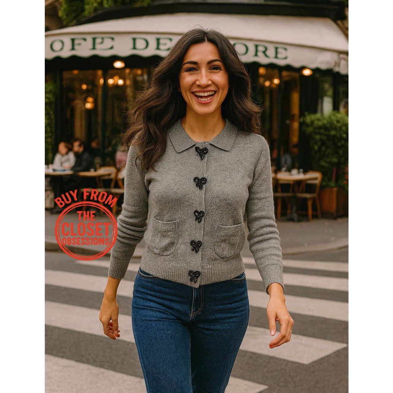 Zara RARE!!! ZARA Gray Embellished Knit Top NWT Size L / US 10 / IT 46 - 3 Thumbnail