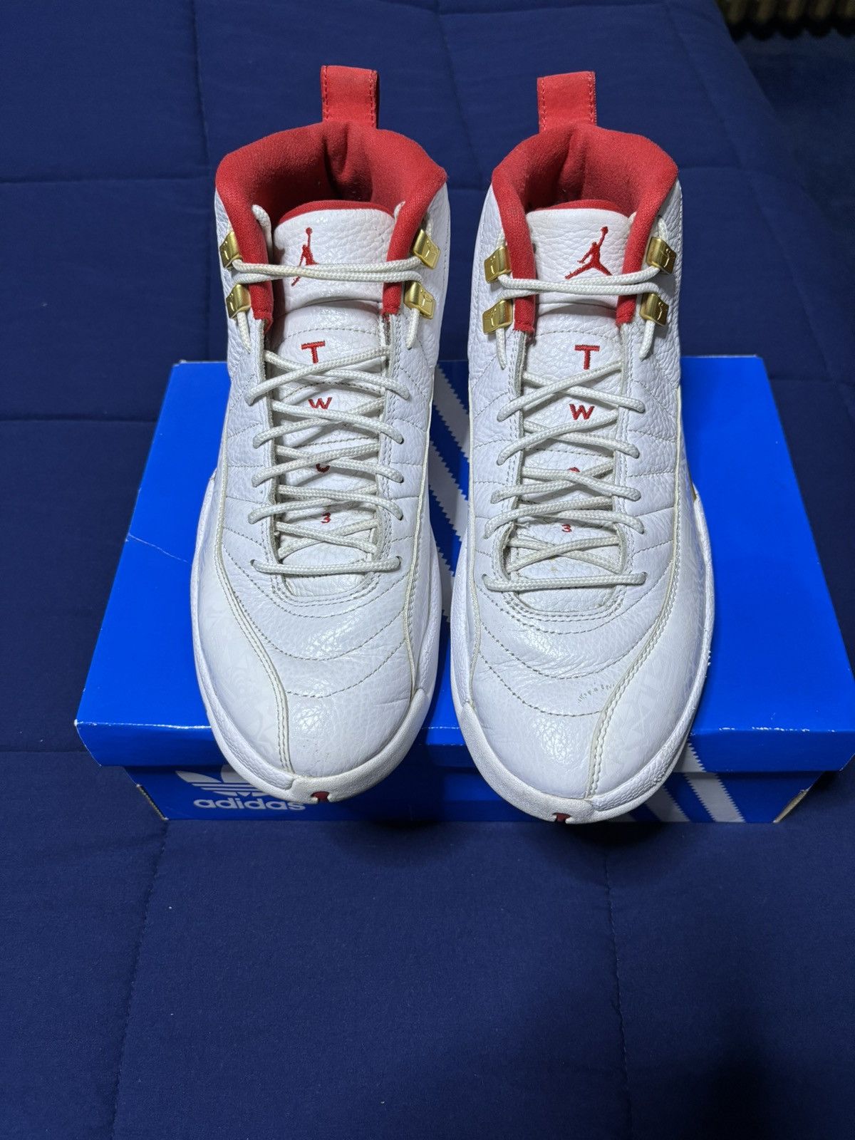 Jordan Brand Jordan 12 Retro Fiba 2019 Size 9.5 Size US 9.5 / EU 42-43 - 2 Thumbnail