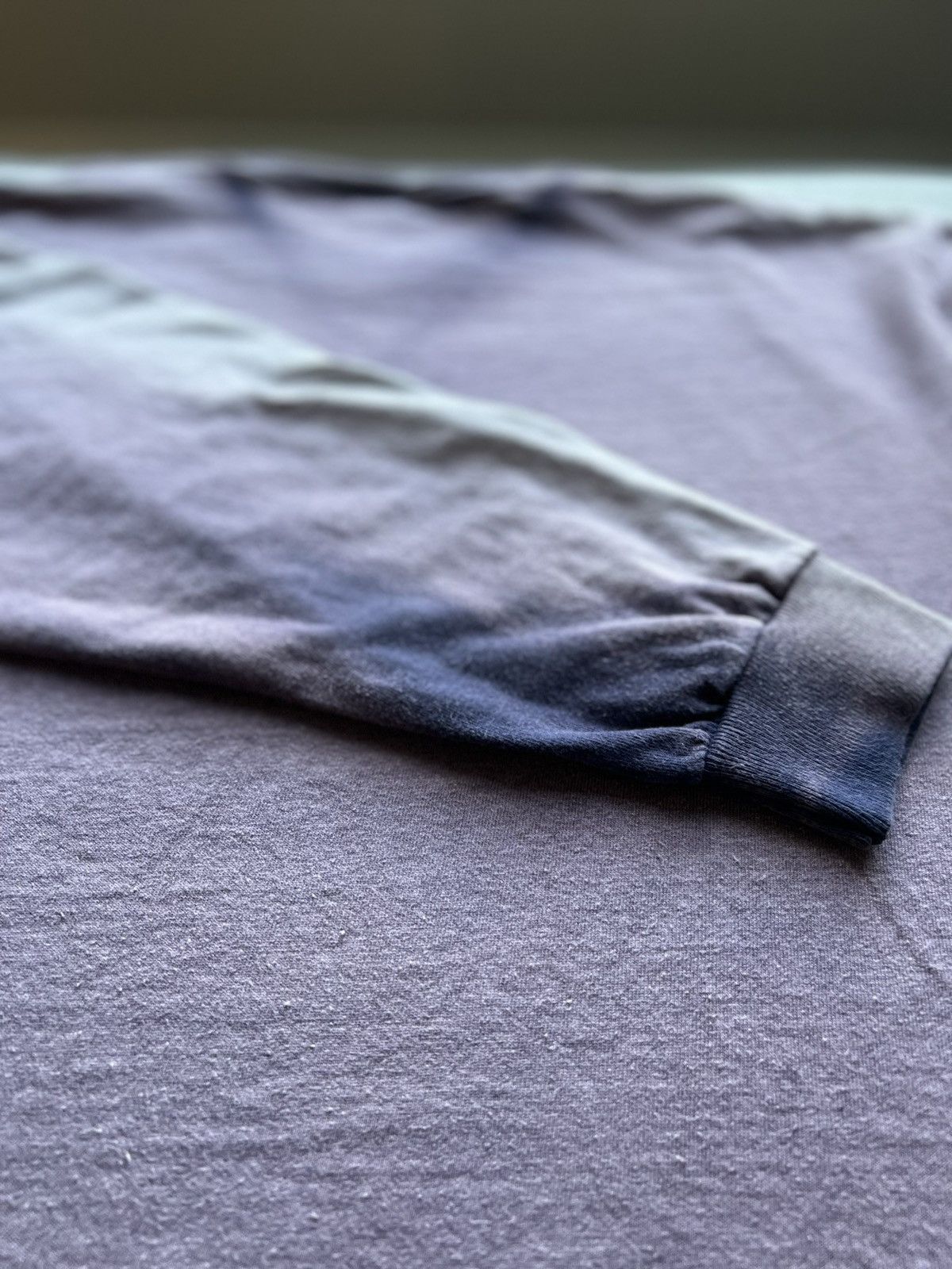 Vintage Sunfaded Plum Long Sleeve Tee — Vintage 1990s Size US L / EU 52-54 / 3 - 4 Thumbnail