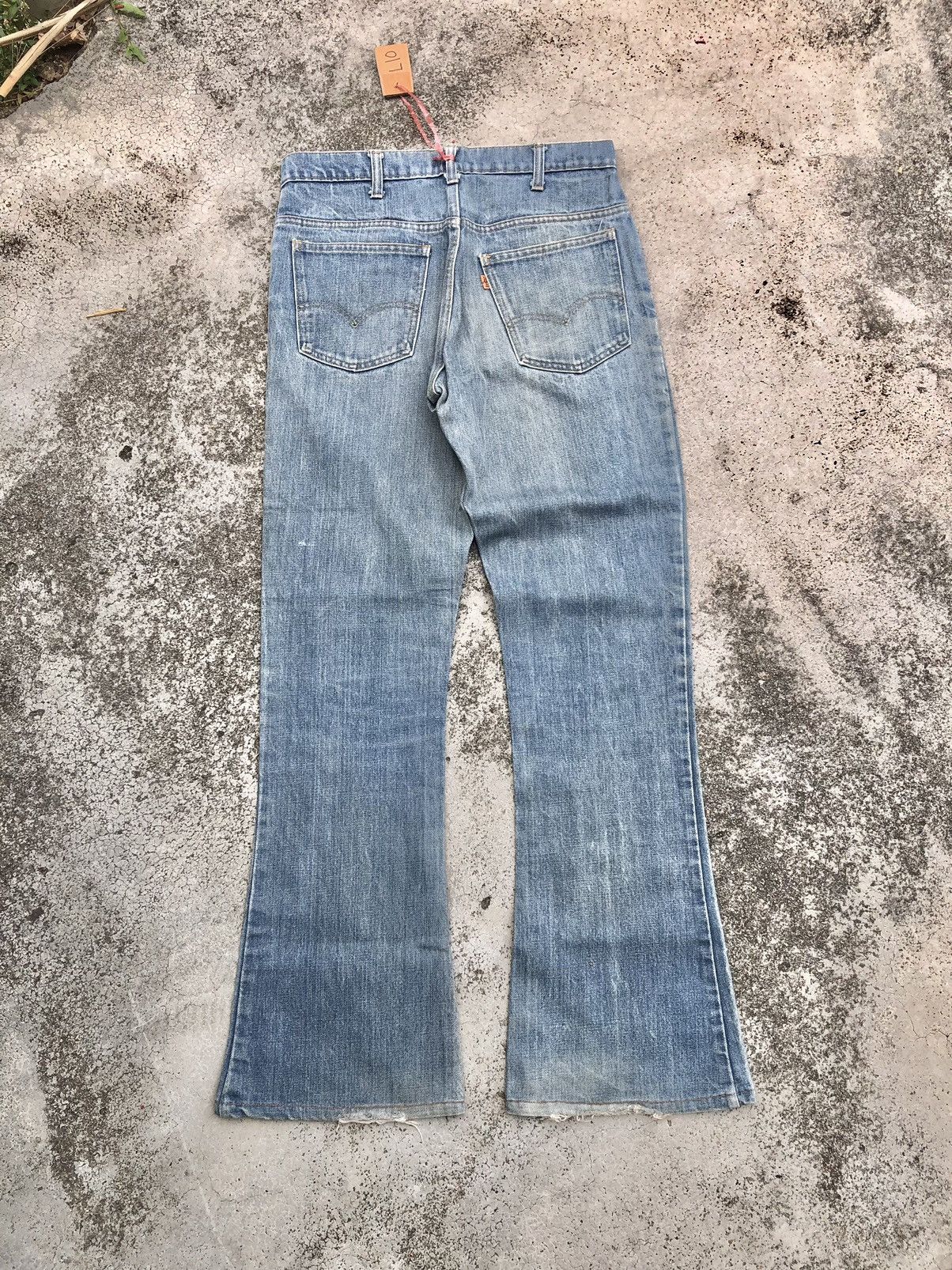 Levi's FLARED‼️‼️VINTAGE 70s LEVIS 646 ORANGE TAB Size US 31 - 2 Thumbnail