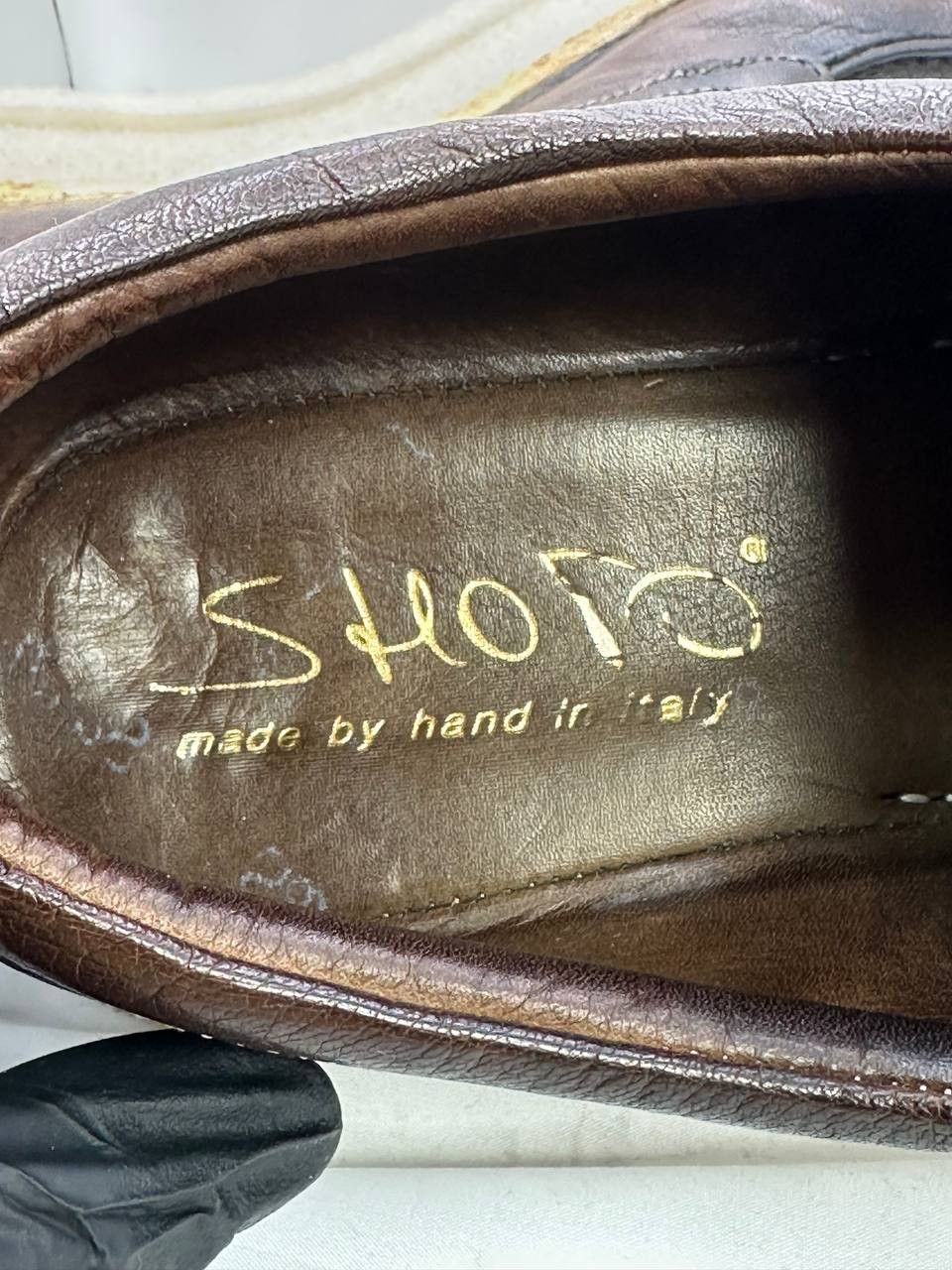 Shoto SHOTO Handmade Leather Shoes Brown Crepe Sole Made in Italy Size US 7.5 / EU 40-41 - 8 Thumbnail