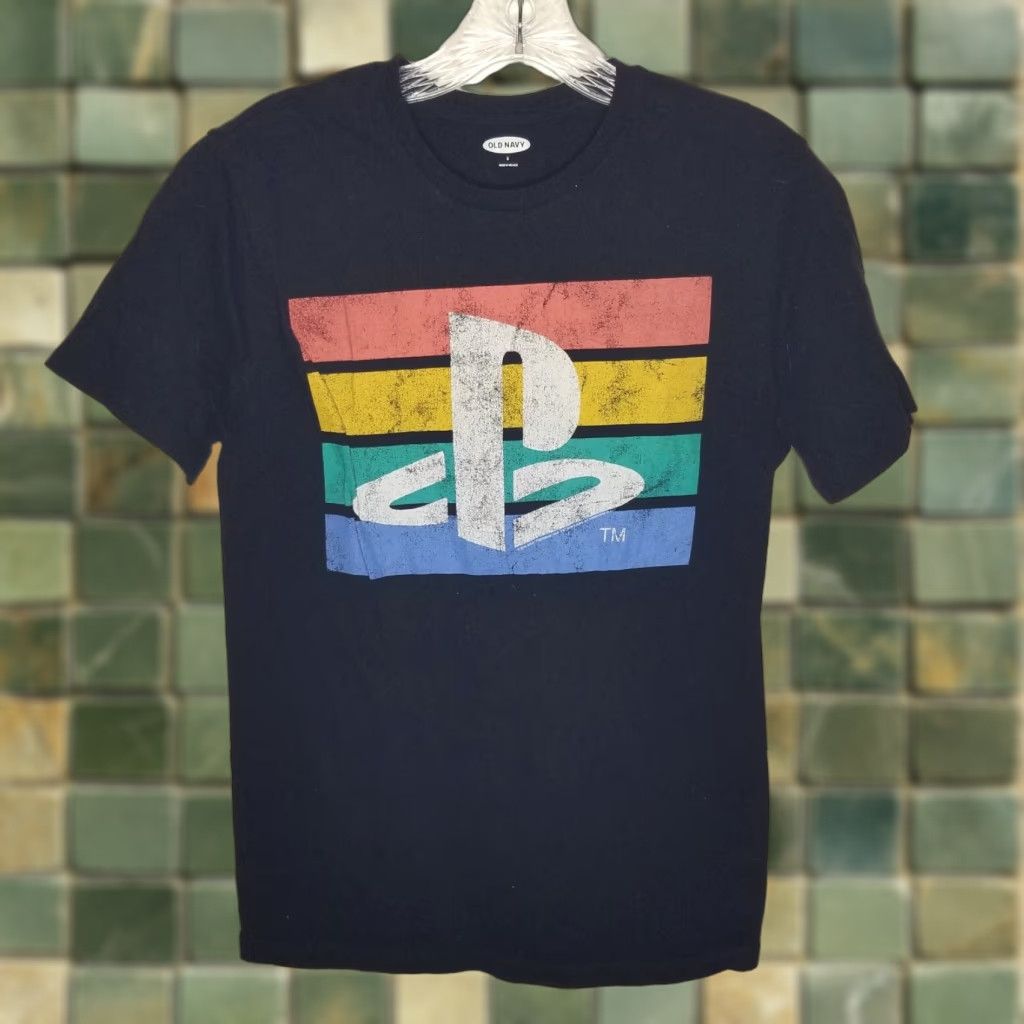 Old Navy Old Navy Mens Shirt Size S Black Playstation Short Sleeve T-Shirt Size US S / EU 44-46 / 1 - 1 Thumbnail
