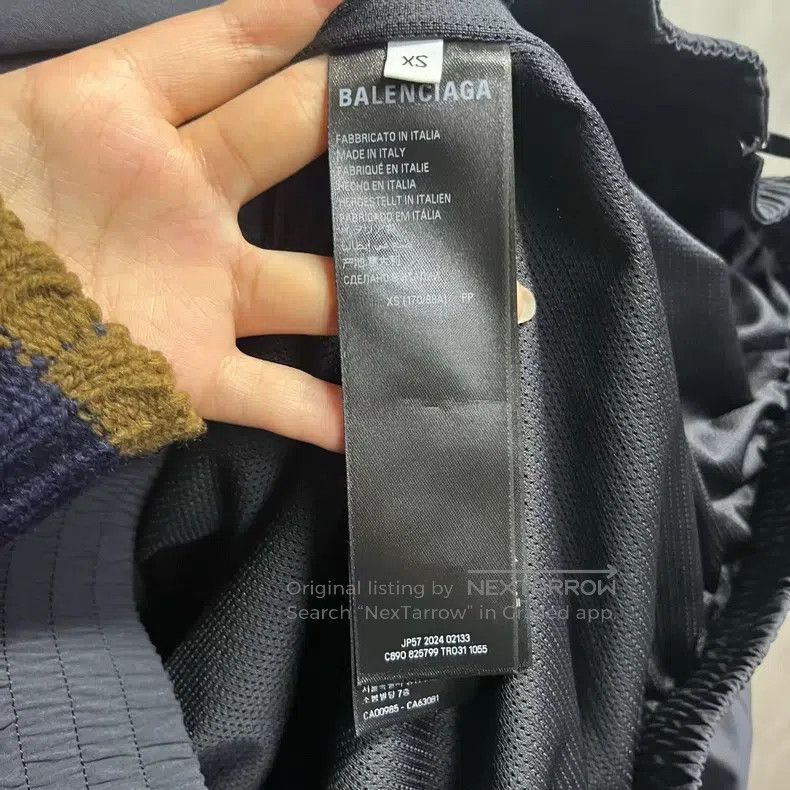 Balenciaga Balenciaga Color-blocked high-neck long-sleeved jacket Size US L / EU 52-54 / 3 - 3 Thumbnail